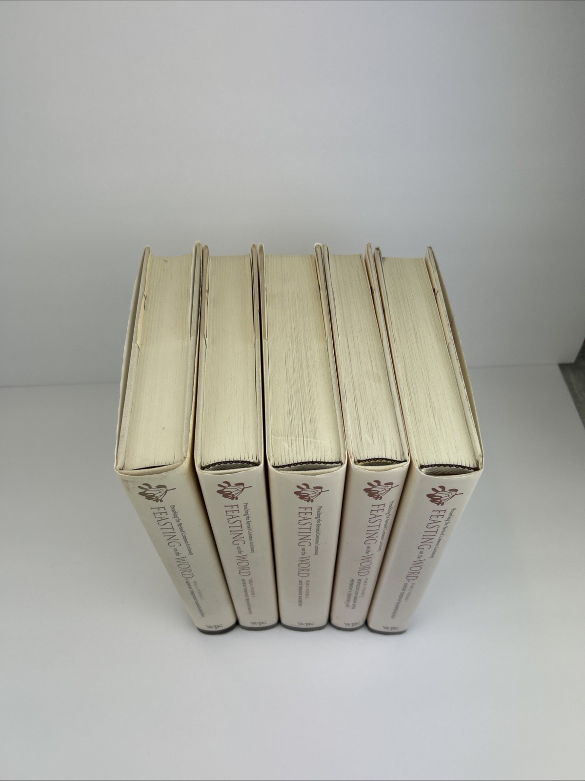 Lot of 5 Feasting on the Word Year Volumes 1-ABC 2-B 3-B By Bartlett & Taylor