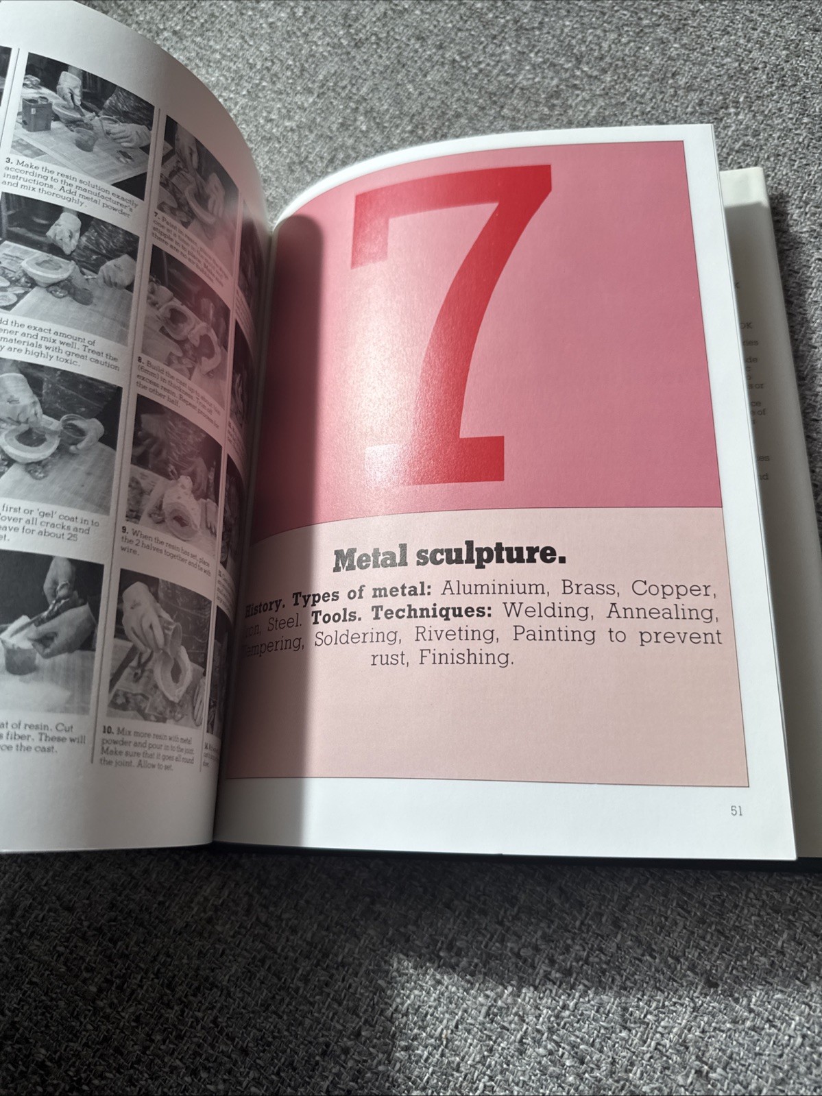 The Sculptors handbook 62 pages hardcover art craft book 1984