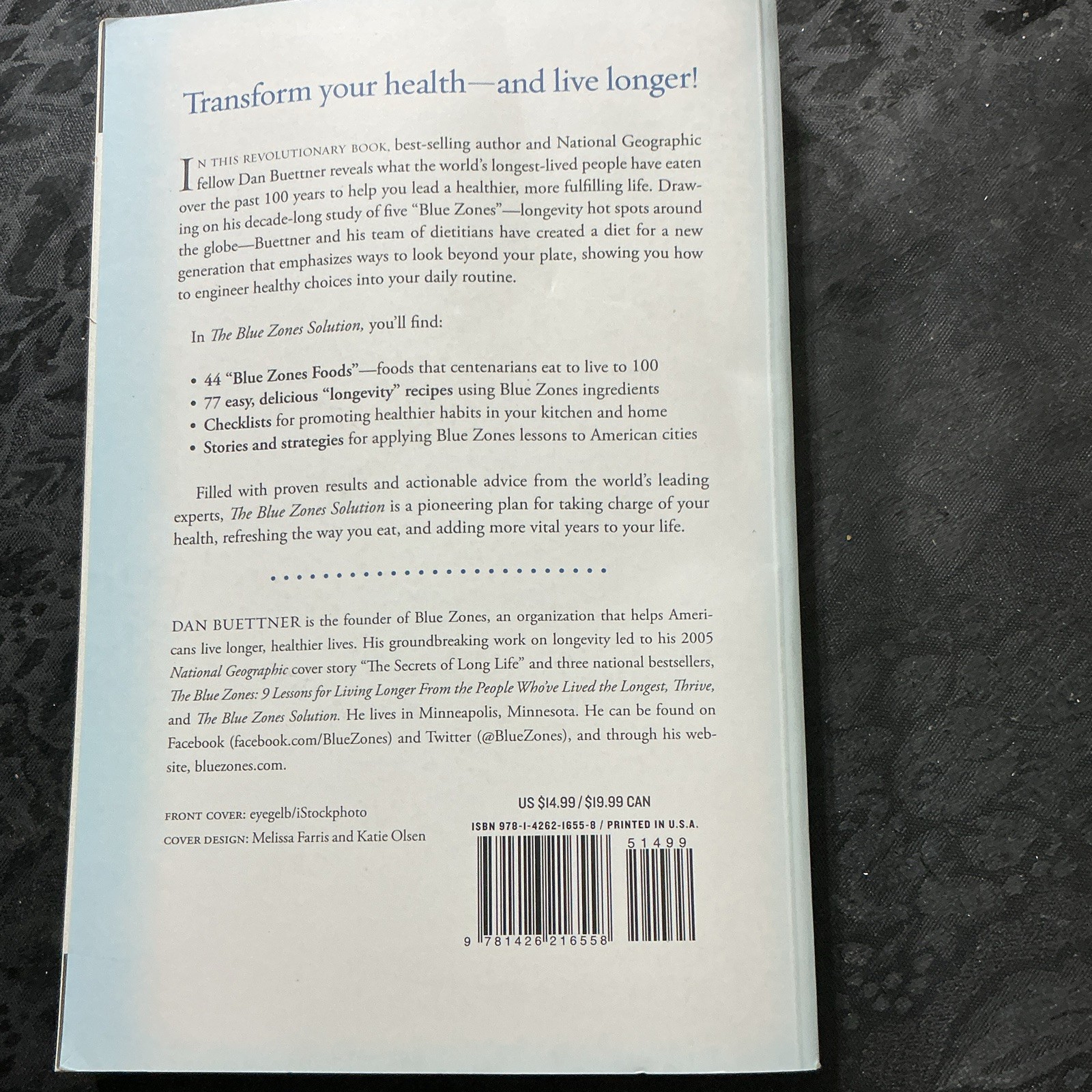 Dan Buettner The Blue Zones Solution: Eat & Live Like Healthiest People PB Illus