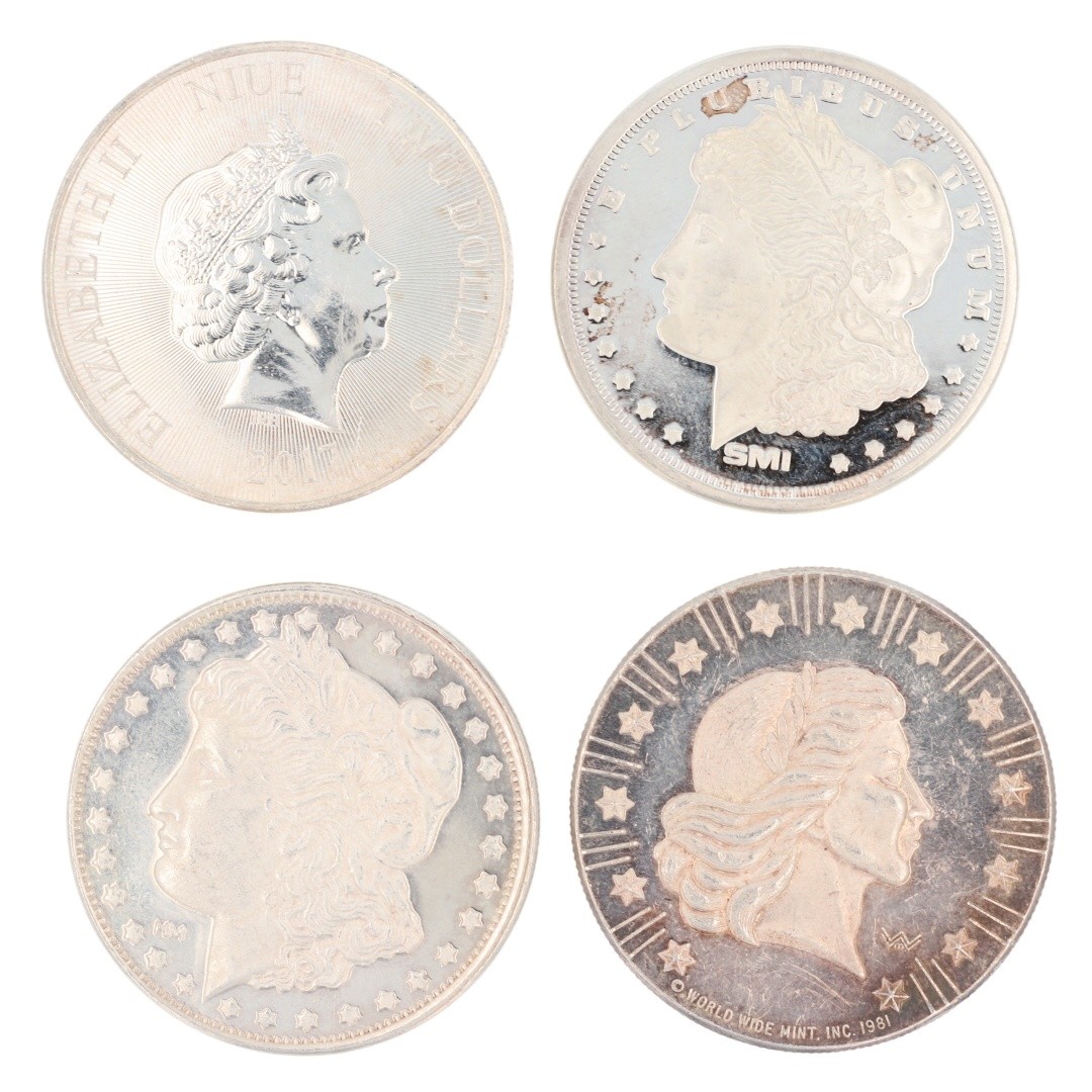 Assorted 1 oz .999 Fine Silver Rounds / Bar Variety Collection Set of 34