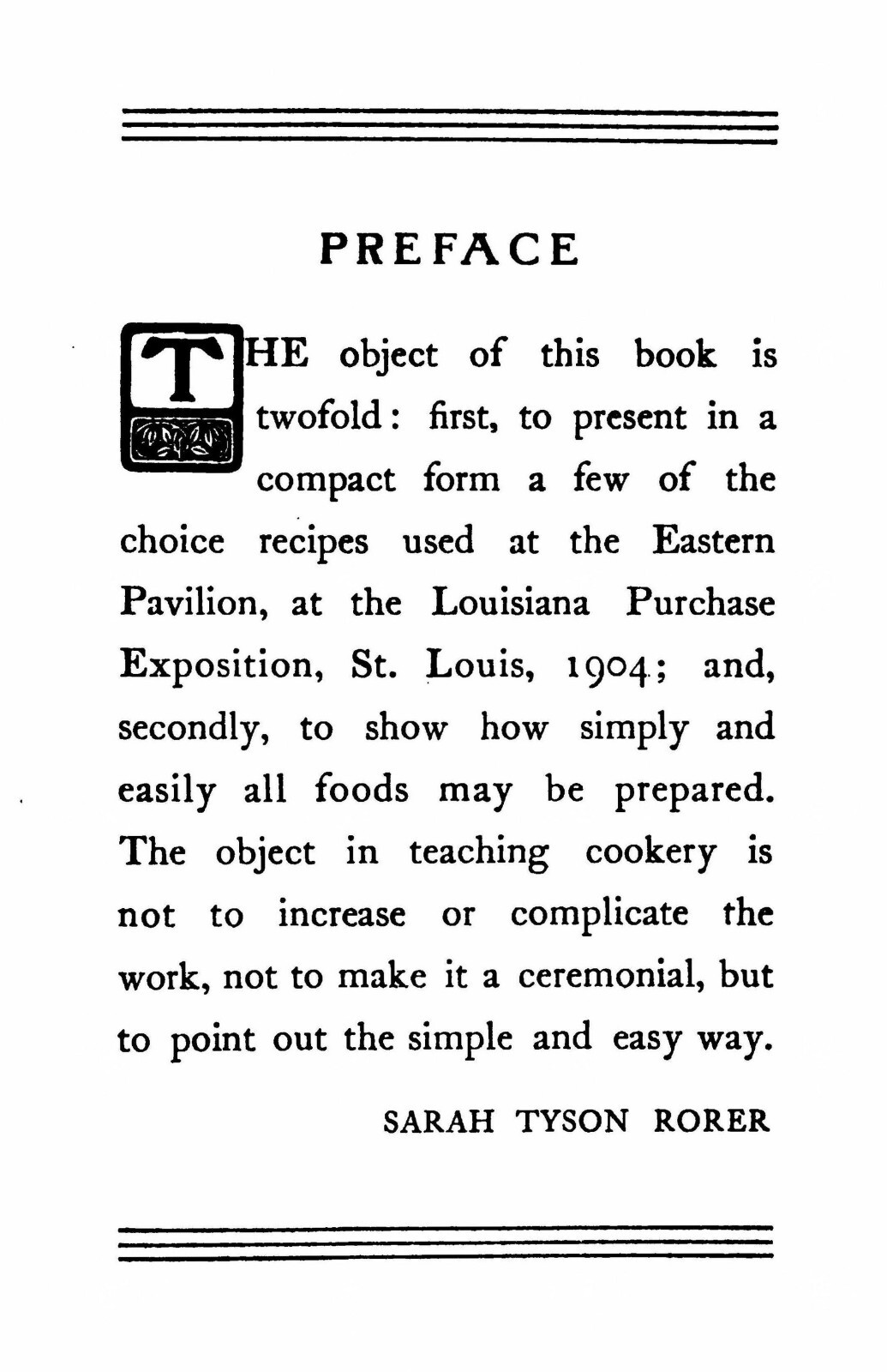 1904 Worlds Fair Souvenir Cook Book 203 Pages