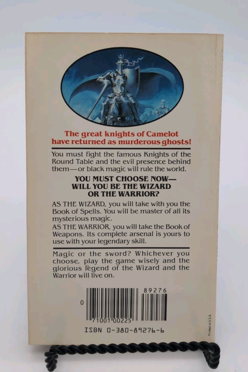 Ghost Nights of Camelot Wizards Warriors & You Series Book 4 Vintage 1980s 1st