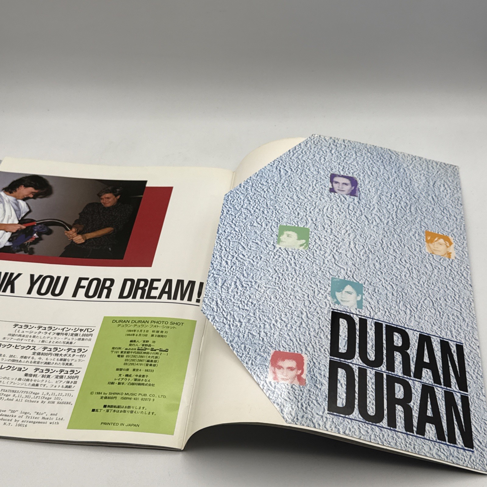 Duran Duran Photo Shot 1984 Vintage Japanese Book w/Pin-Up Poster New Romantics