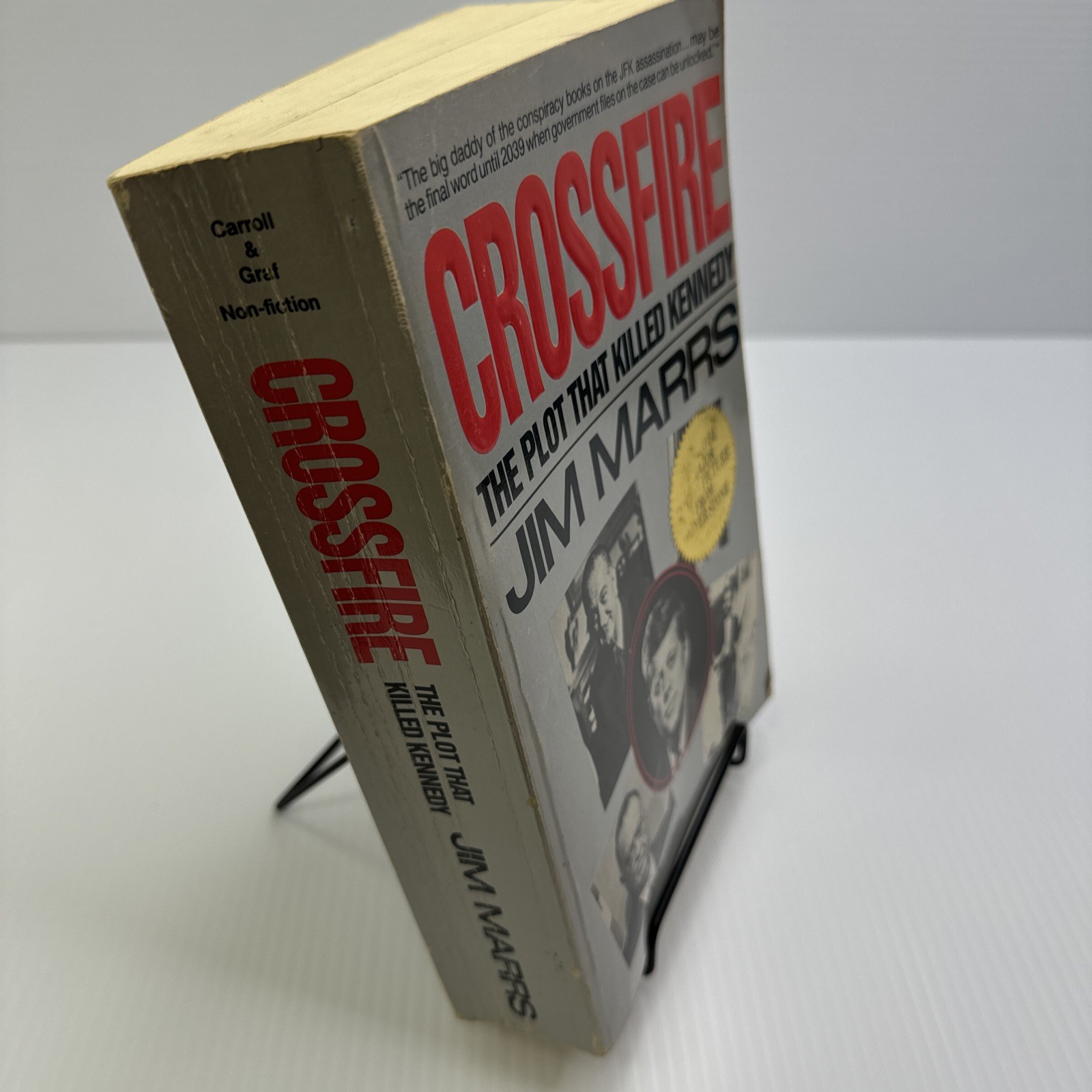 Crossfire Plot that Killed Kennedy Jim Marrs Second Print 1990 PB Carroll & Graf