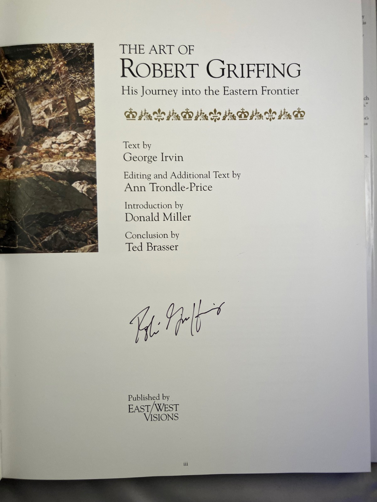 The Art of Robert Griffing:His Journey Into The Eastern Frontier,HC/DJ SIGNED