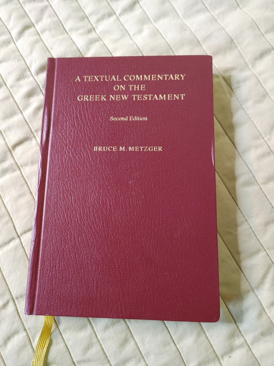 A Textual Commentary on the Greek New Testament, Second Edition 1994, Very Good