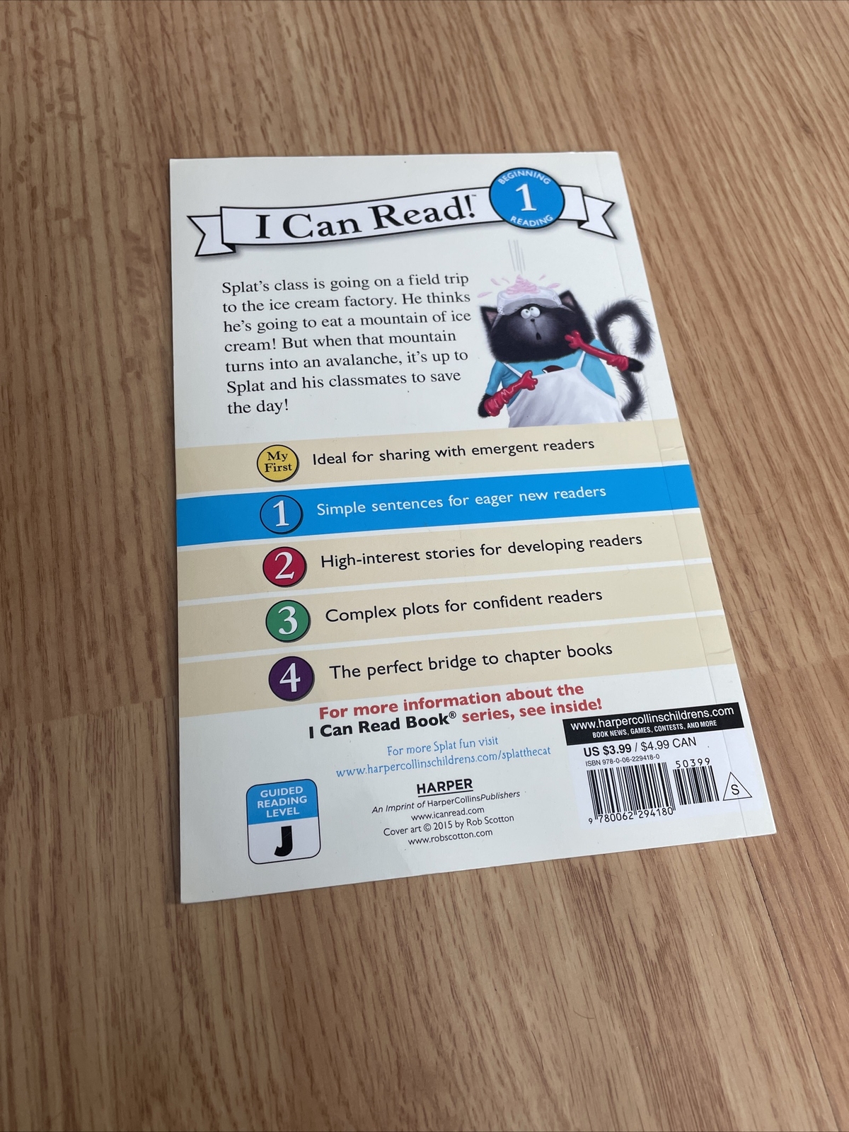 I Can Read Level 1 Ser.: Splat the Cat: I Scream for Ice Cream by Rob Scotton…