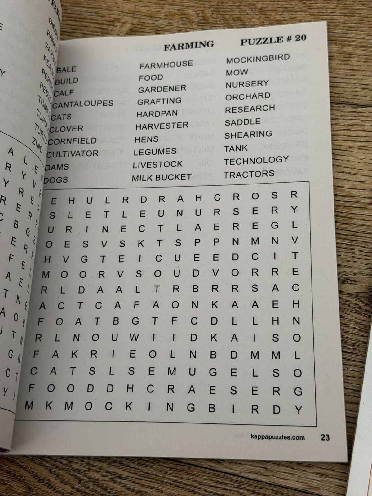 Puzzle Book Lot 6 Large Print Word Find Sudoku Crossword Kappa Puzzles