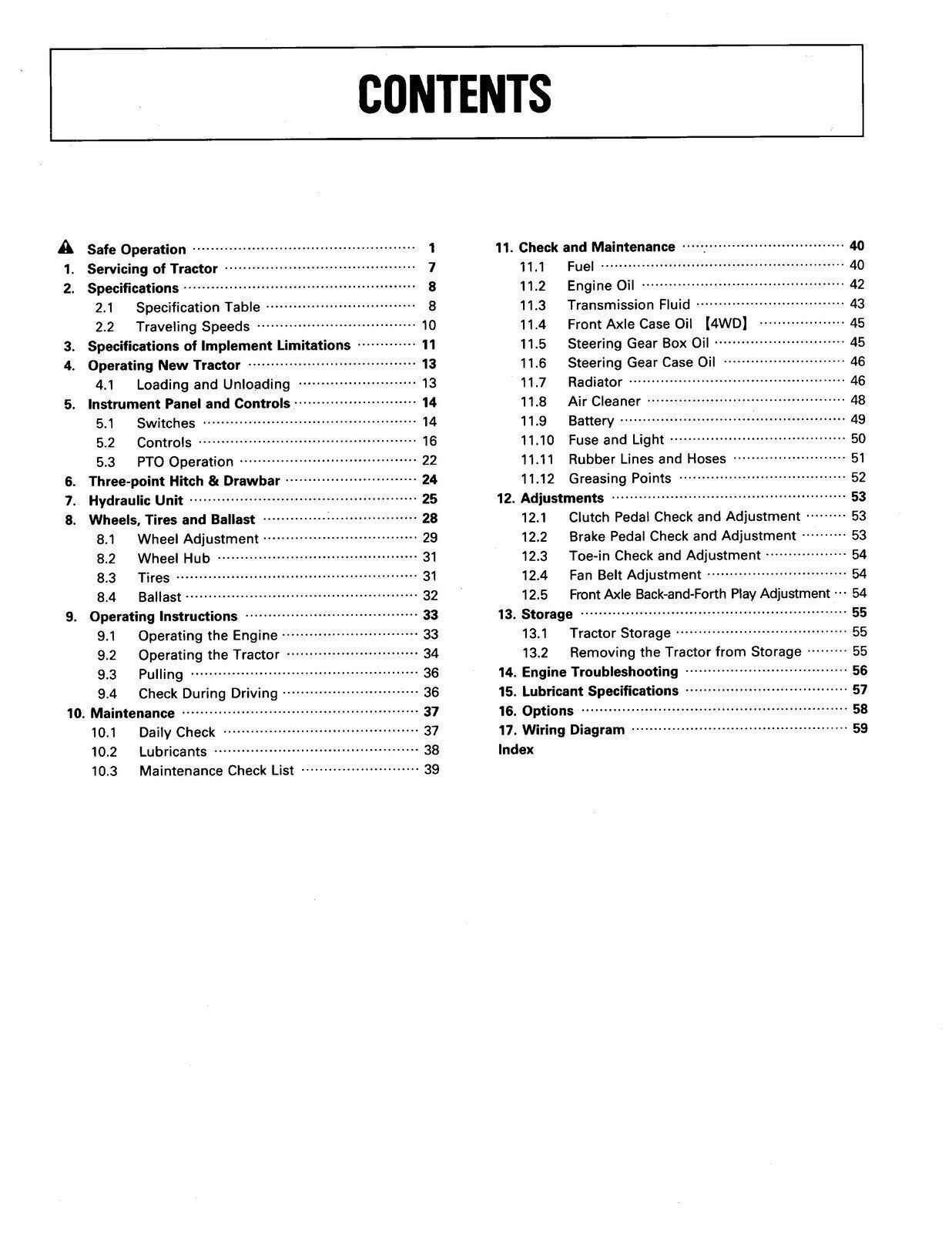 KUBOTA L2250 L2550 L2850 L3250 OPERATORS MANUAL – WIRE BOUND – STURDY COVERED