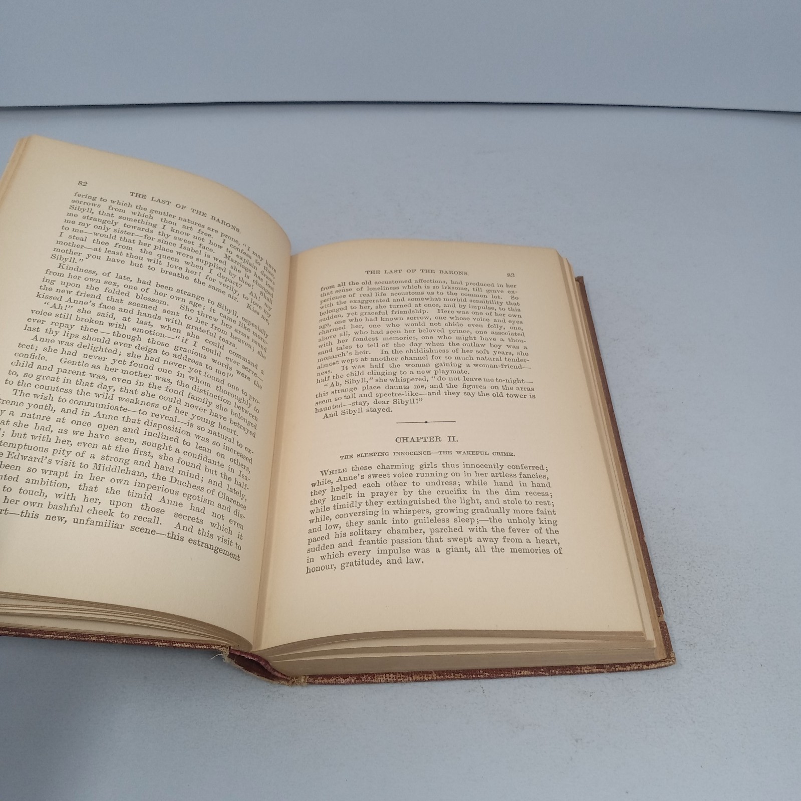 The Last of the Barons: Volume II Rand McNally Hardcover by Edward Bulwer Lytton
