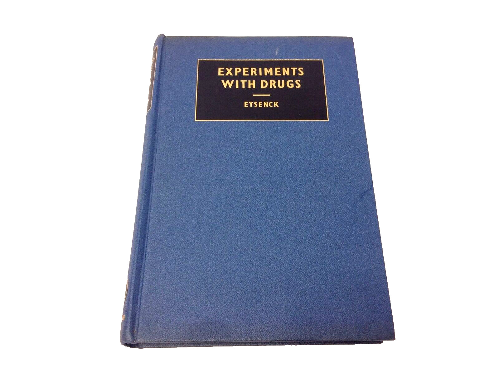 Experiments with Drugs H.J. Eysenck Pergamon Press Book Macmillan Company Book
