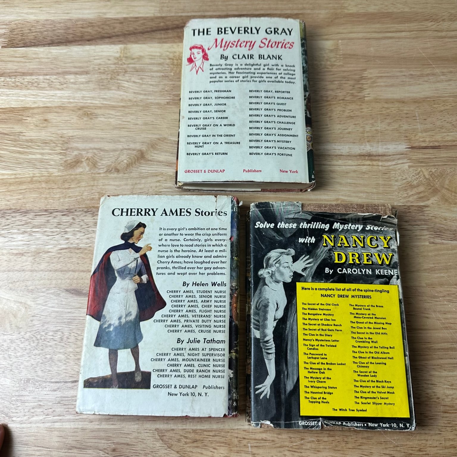 Lot of 3 Judy Bolton Mystery Books Margaret Sutton 1932-1954 Grosset Dunlap