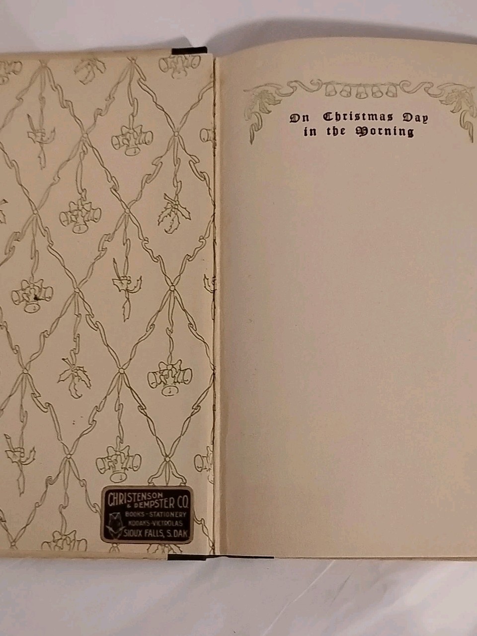 1908 On Christmas Day In The Morning by Grace S. Richmond antique hardcover book