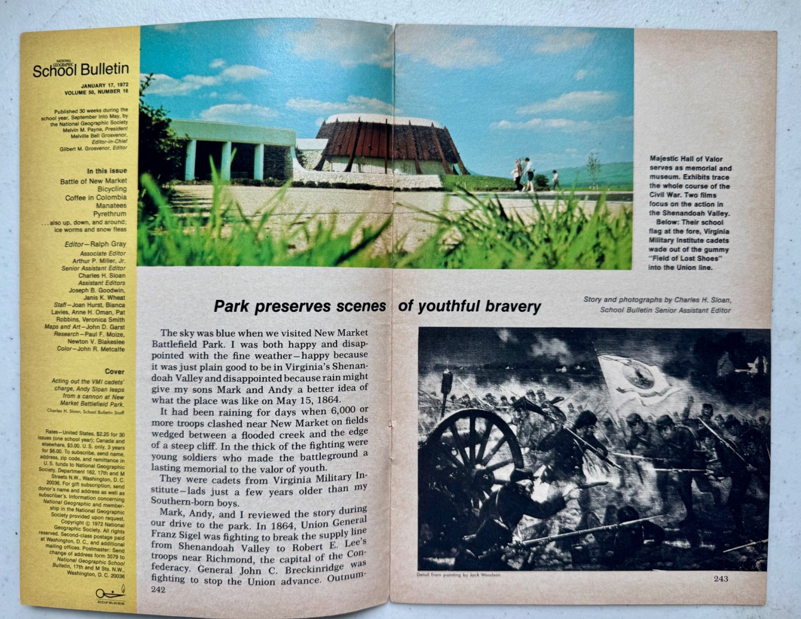 National Geographic School Bulletin 1972 Lot 4 Issues Philippines Virginia Corfu