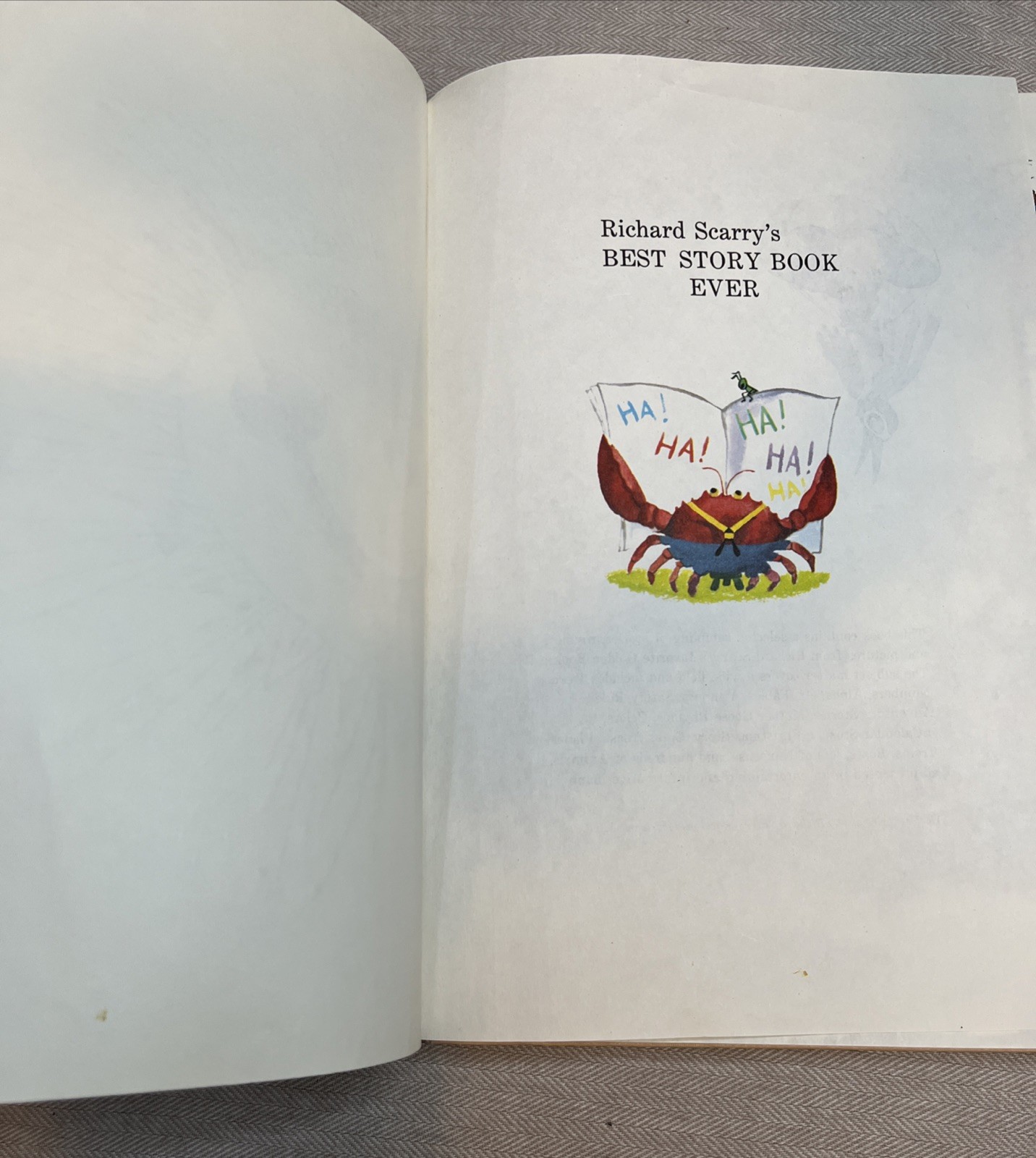 Richard Scarry’s Best Storybook Ever Golden Press 1968 Vintage Children’s Book