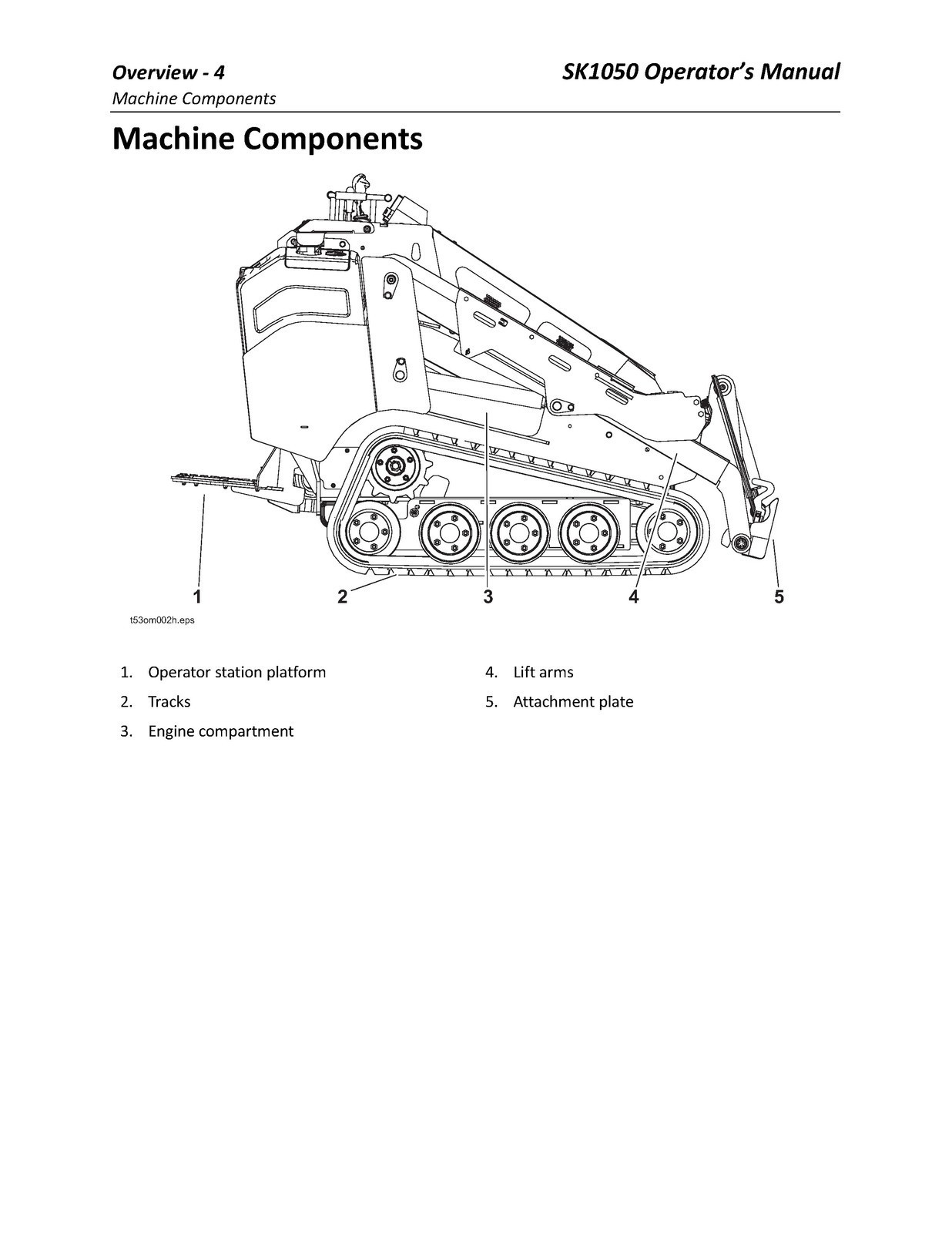 DITCH WITCH SK1050 Mini Skid Steer Operators Manual CLOSURE – TOUGH FRONT & BACK