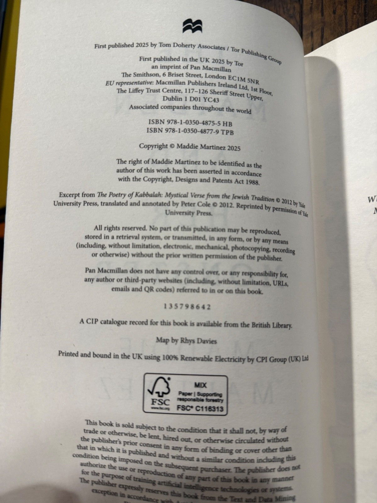 Goldsboro First Edition: The Maiden and Her Monster By Maddie Martinez SIGNED