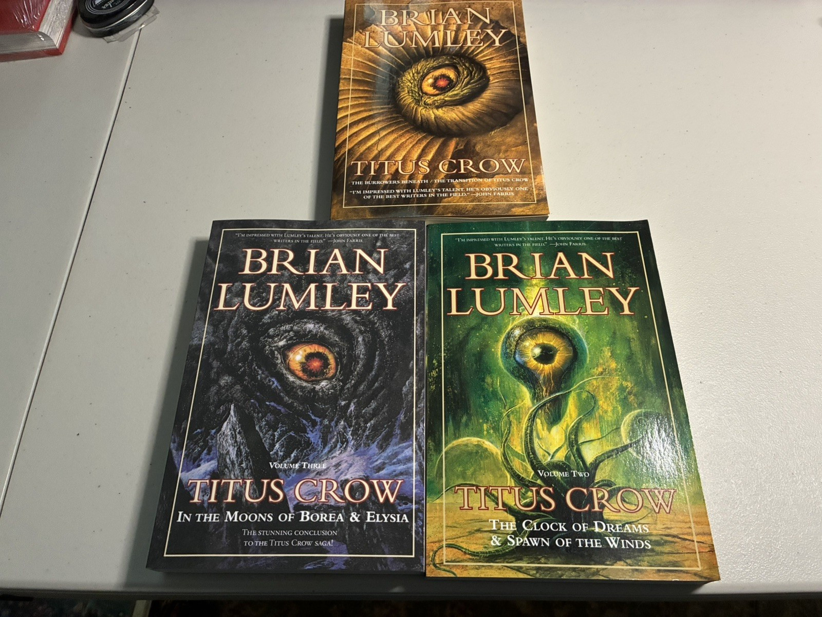 Brian Lumley Lot Of 3 Softcover Books Titus Crow Books 1, 2, & 3 EXC Cthulhu