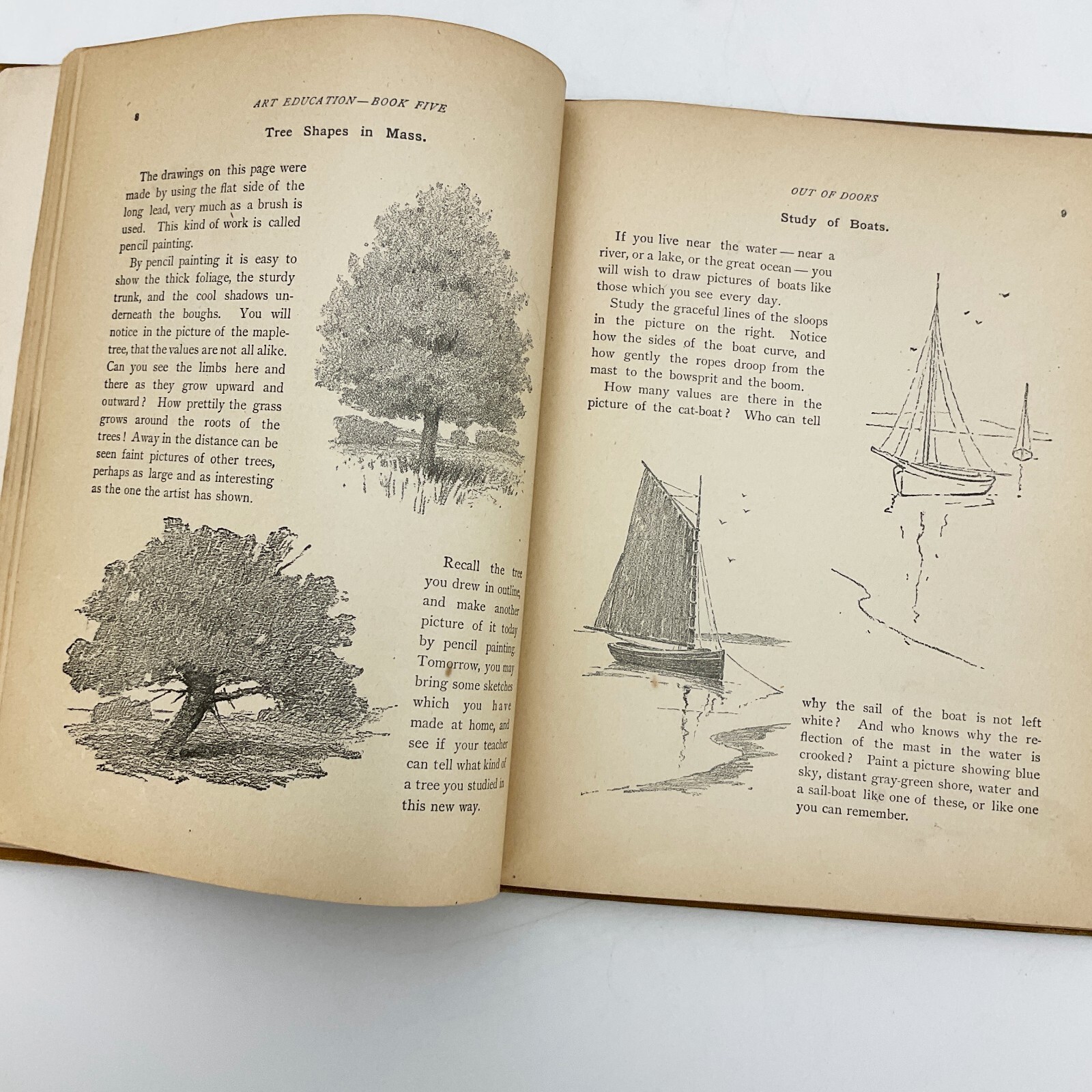 Text Books of Art Education Fifth Year Hugo Froehlich Hardcover Book 1904