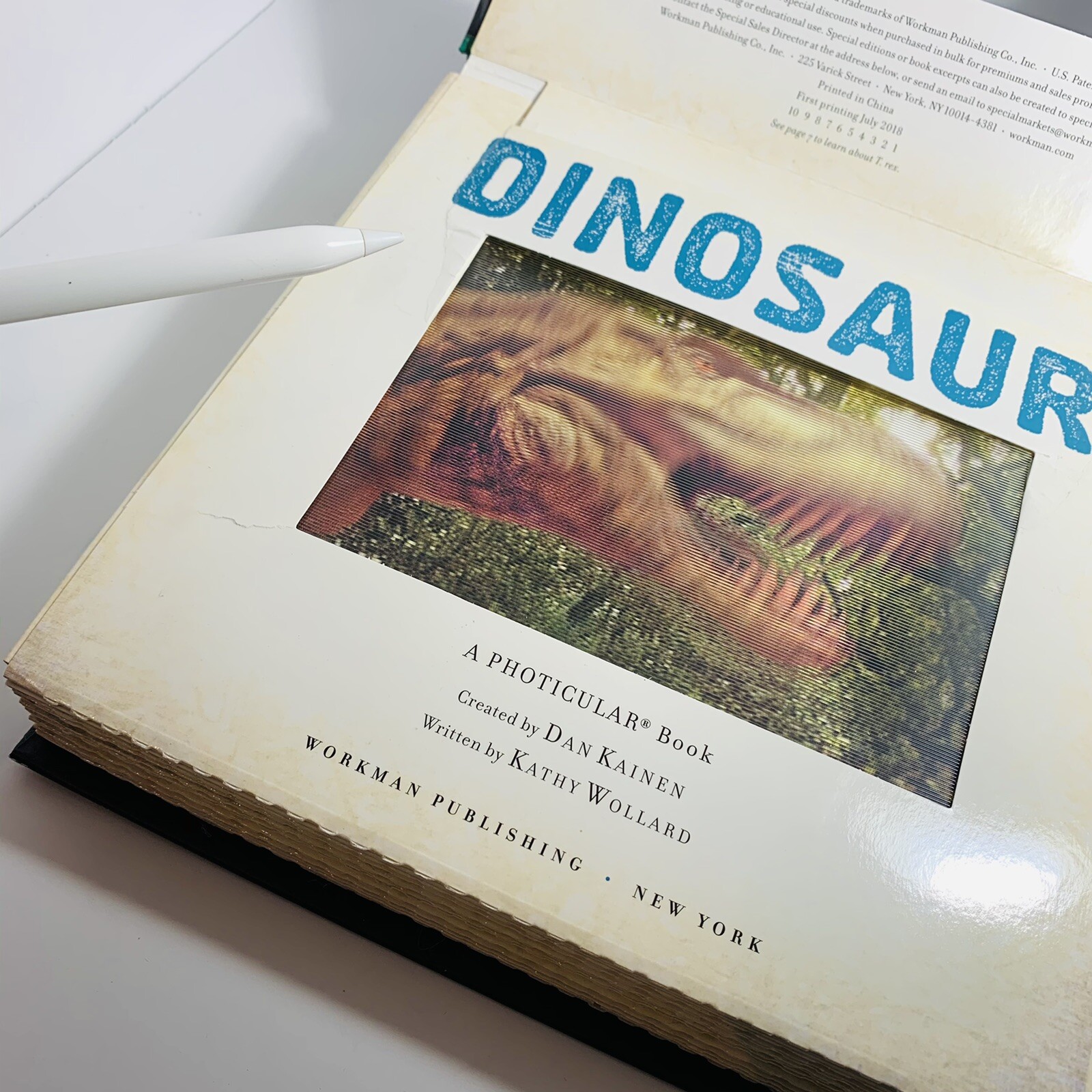 Dinosaur: A Photicular Book by Wollard.I mages Moves. Great For Kids Used Gift