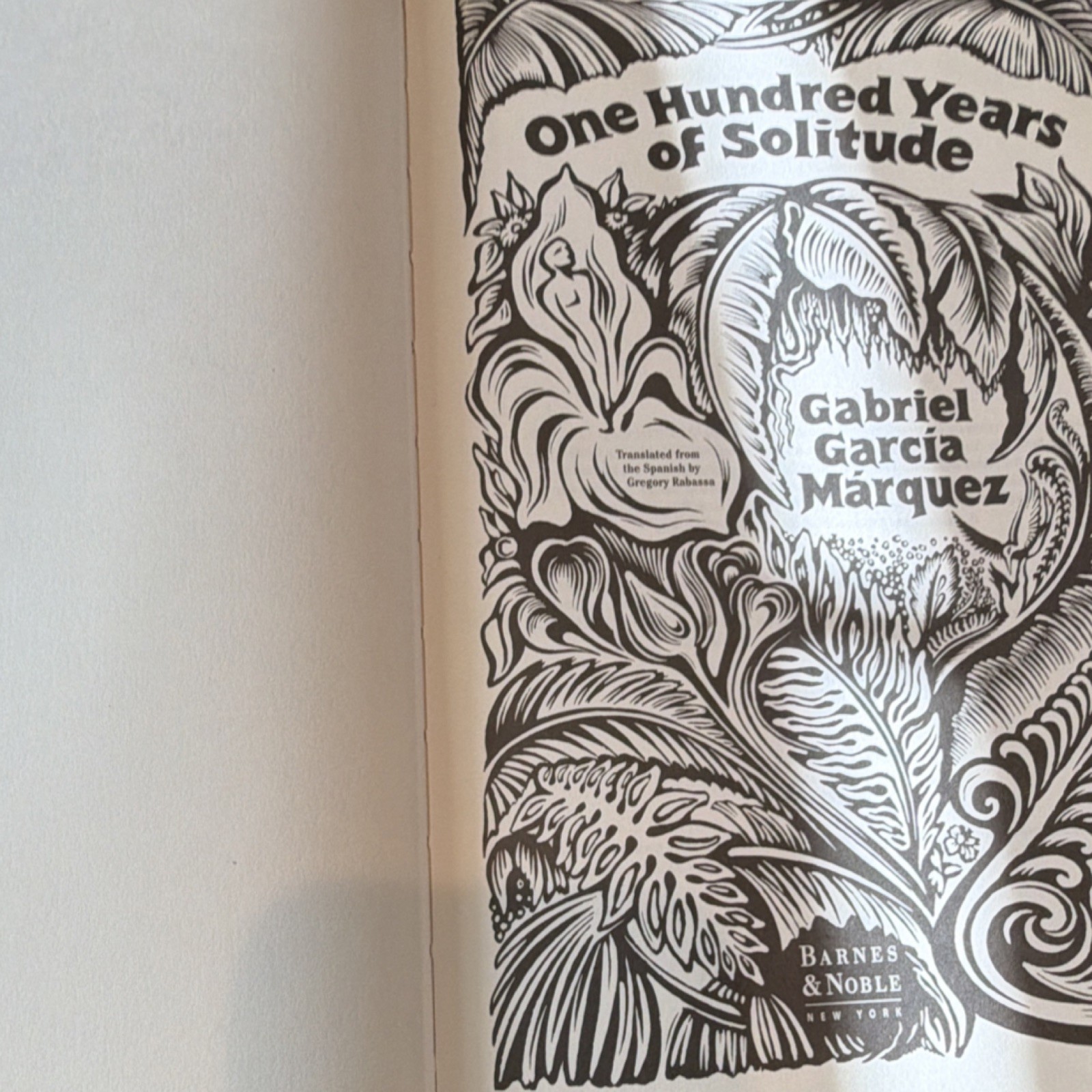 One Hundred Years of Solitude Gabriel García Márquez B&N Leatherbound 2011 HC
