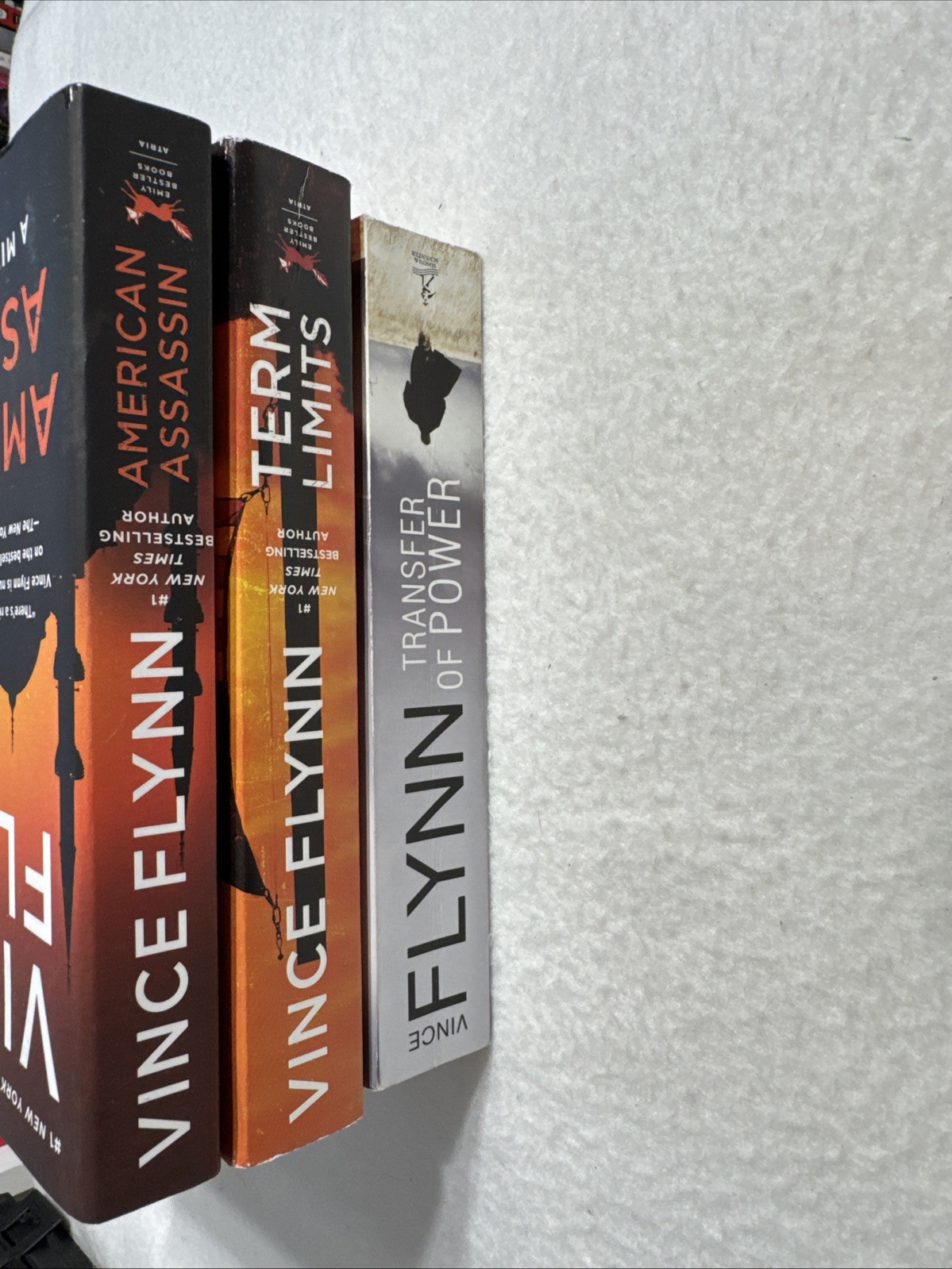Lot Of 3 Vince Flynn Crime Thriller Novels Like New Cond