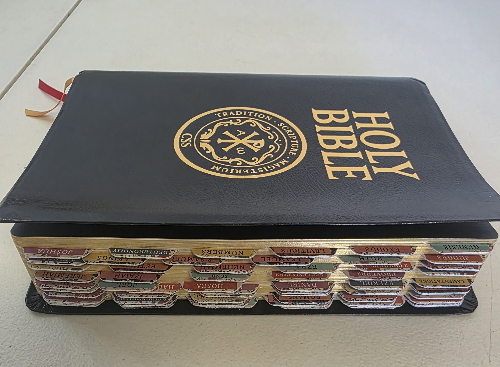 RSV Catholic Scripture Study Holy Bible Saint Benedict Press Black Leather