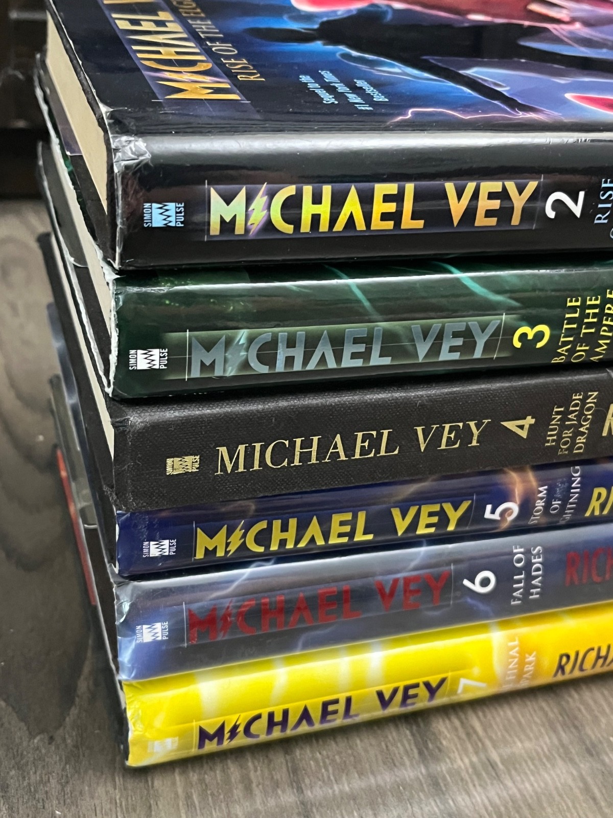 Lot of 6 Michael Vey series Hardcover Dust Jacket 2-7
