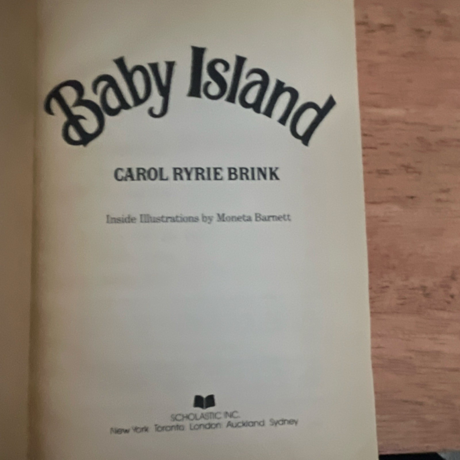 Scholastic Inc. Baby Island Carol Ryrie Brink Paperback Illustrated Novel