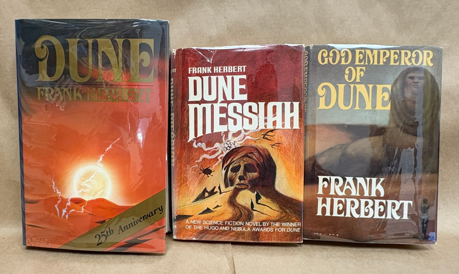 Dune 1-6 Frank Herbert Original Cover HC w/ Dust Jackets Chapter House 1st ed.