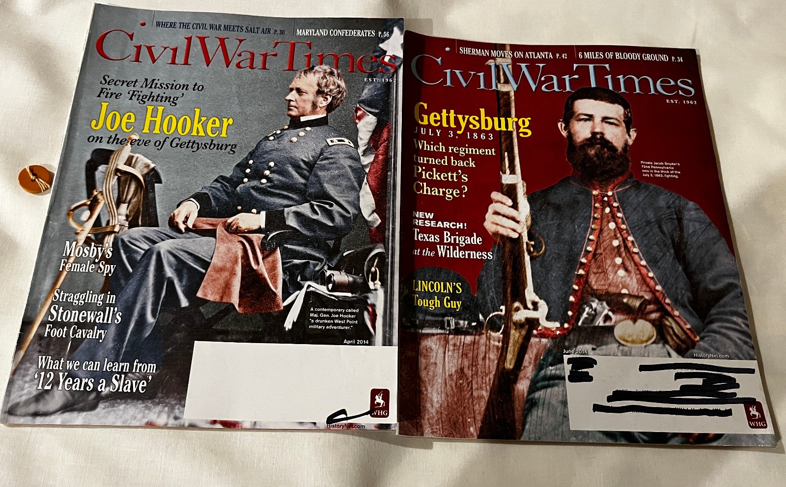 Civil War Times from 2006 to 2017 – 16 Issues – Pages are Clean and Complete