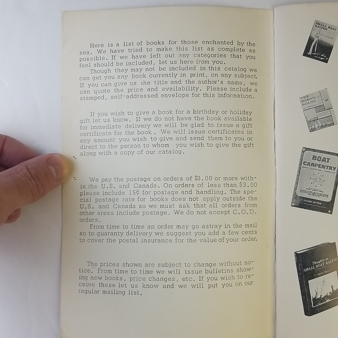 Nice Vintage 1969 Book Shelf Sea Life BOOK Catalog – 34 Pages