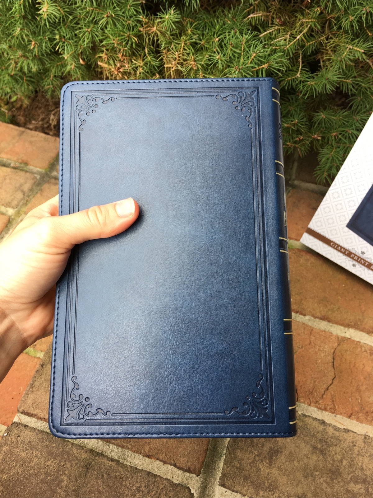 KJV Large Print Bible | Blue Faux Leather | Thumb-Indexed | King James Version