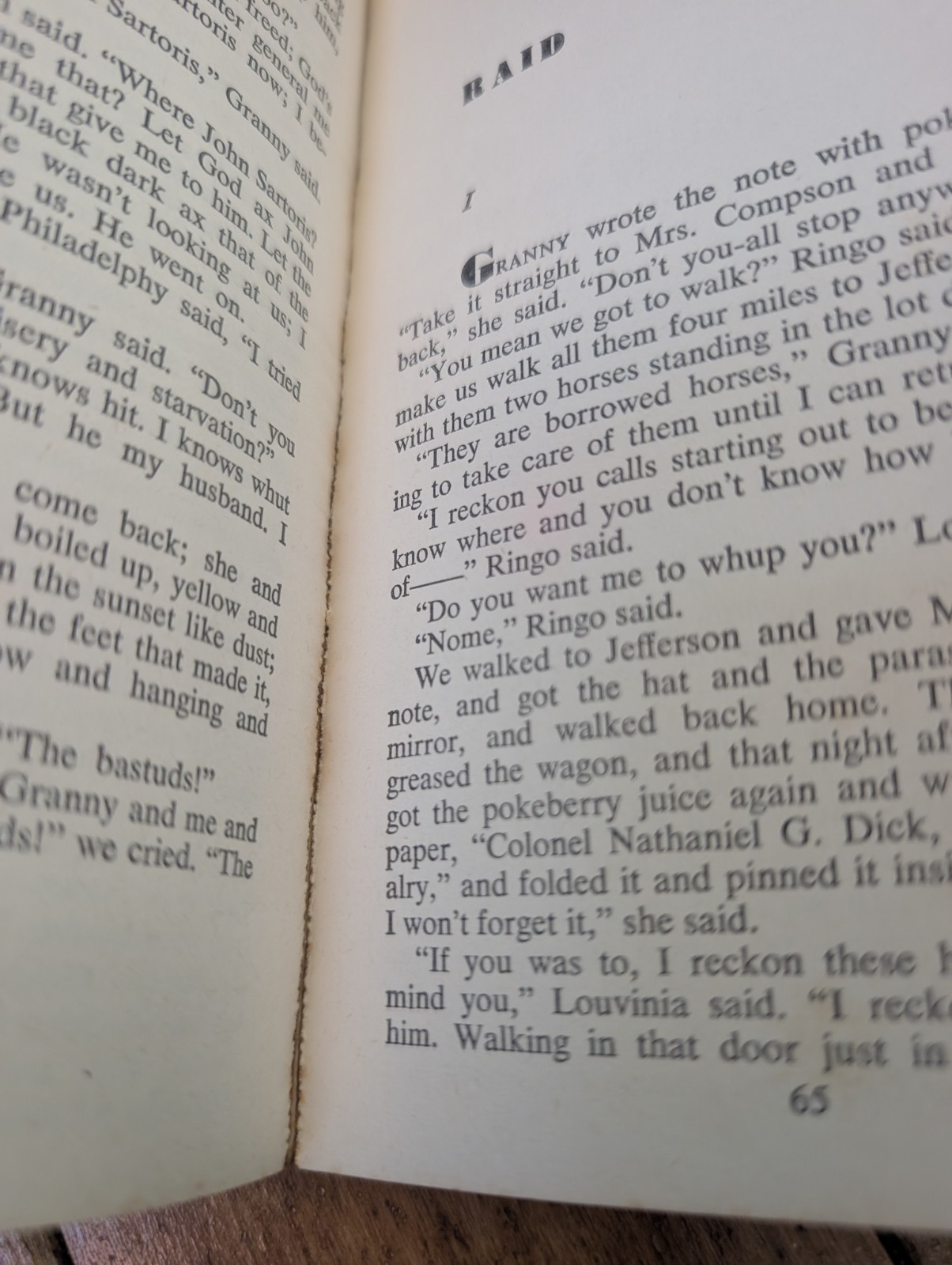 The Unvanquished William Faulkner 1959 Vintage Paperback Book Signet Classic