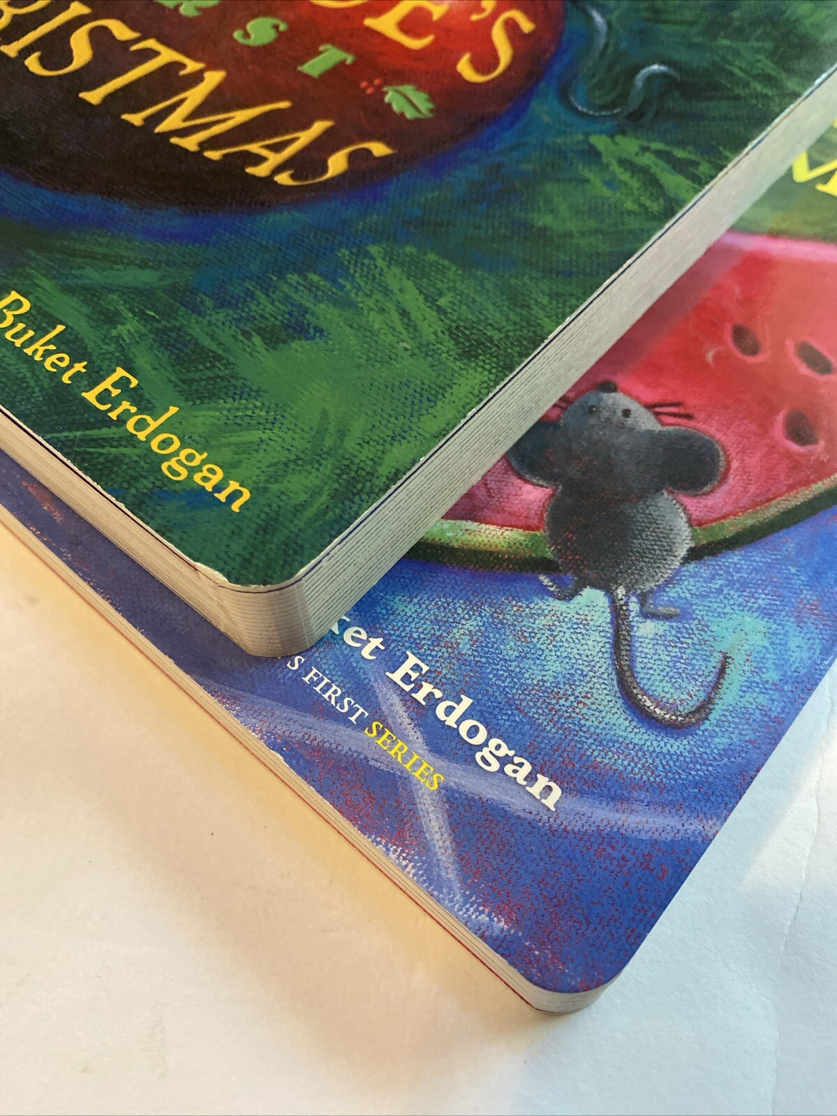 Lot Of 2-Mouse’s First Christmas And First Summer Lauren Thompson EUC HB Books