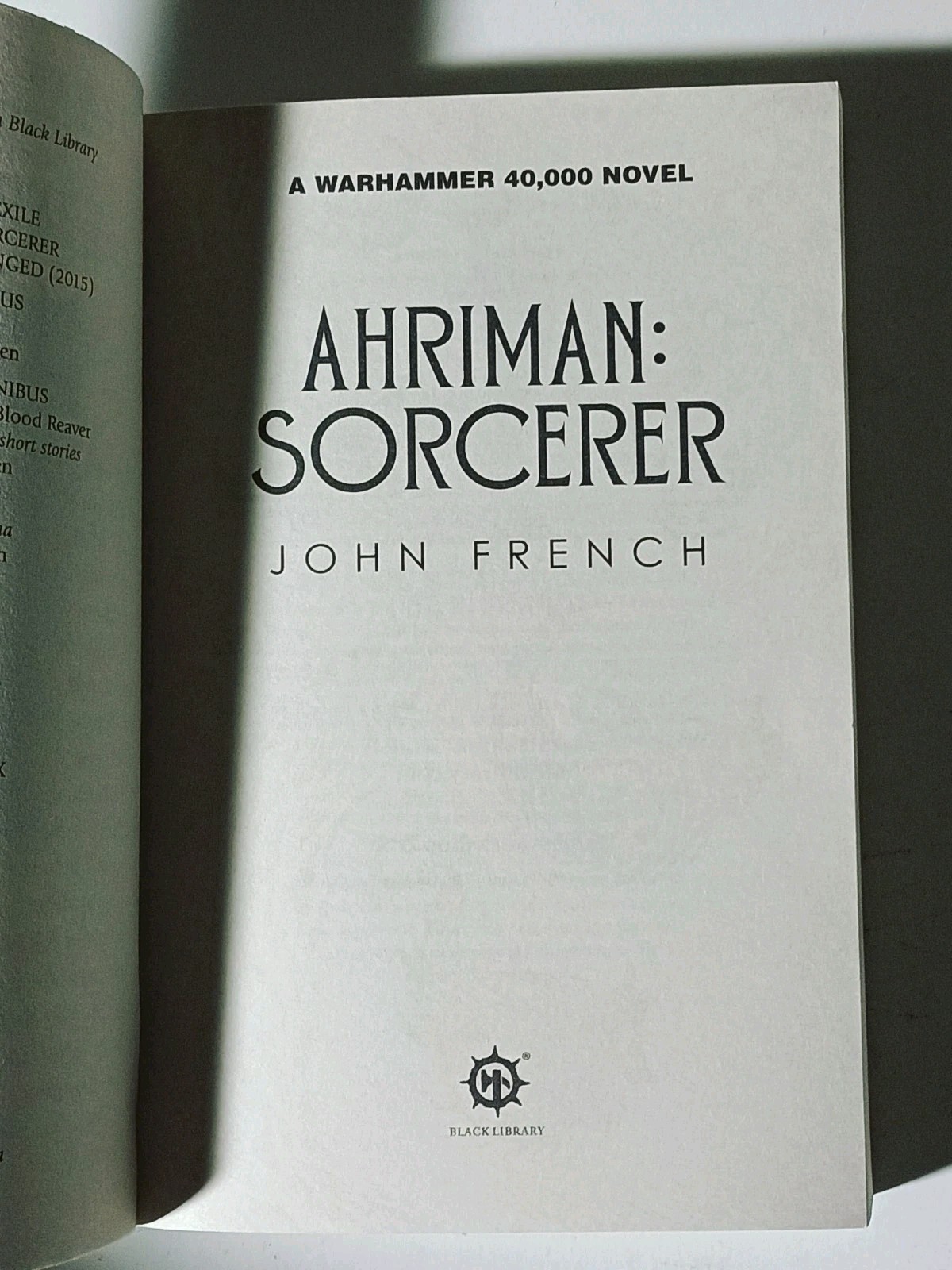 Ahriman: Sorcerer by John French (2015, Trade Paperback) Warhammer 40,000