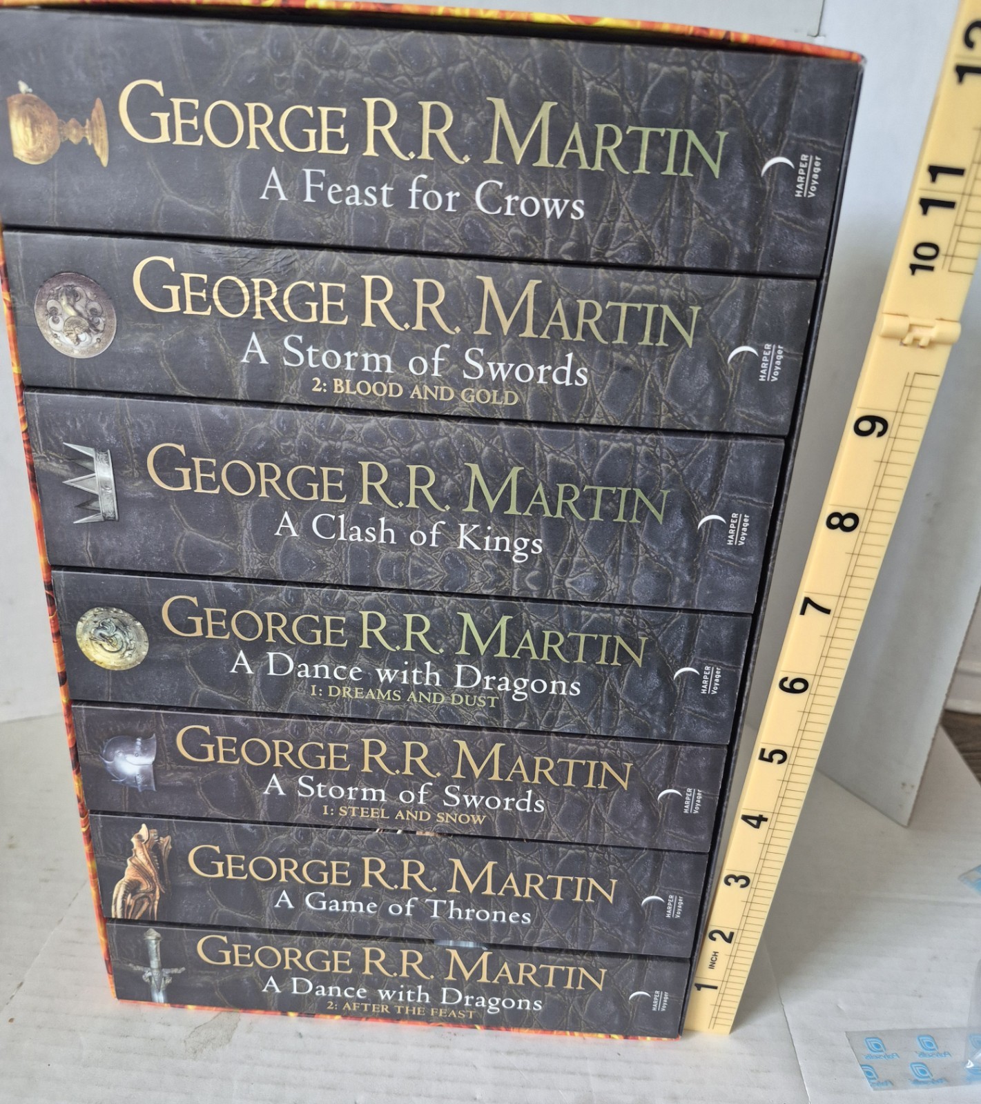 George R.R. Martin A Song of Ice and Fire 7 Book Box Set Never Read Like New