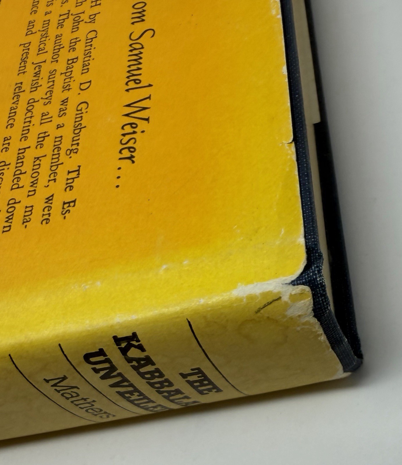 The Kabbalah Unveiled Mathers 1978 Hardcover Book Zohar Esoteric Denudata