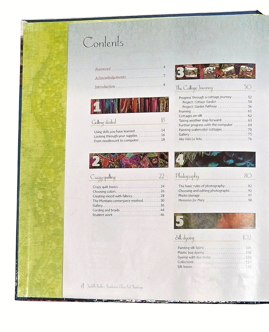 Quilting Embroidery Fibreart Montage Patterns by Judith Baker Montano Hardcover