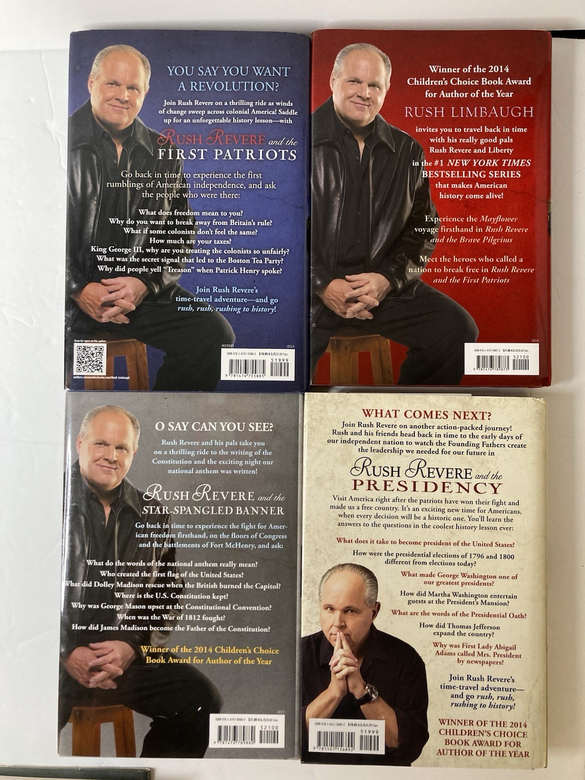 Rush Revere Complete Book Set Limbaugh Illustrated American History Hardcover DJ
