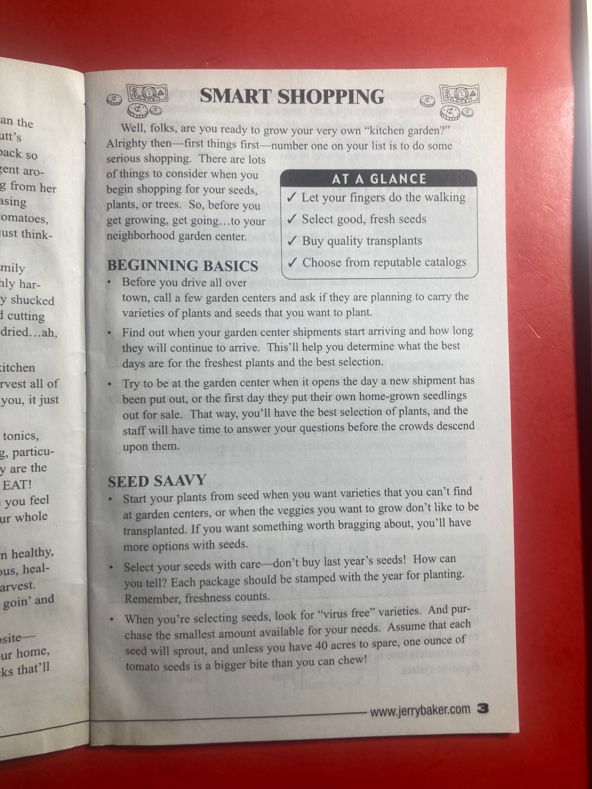 Jerry Baker’s Kitchen Garden 201 Terrific Tips 2001 34 PAGES