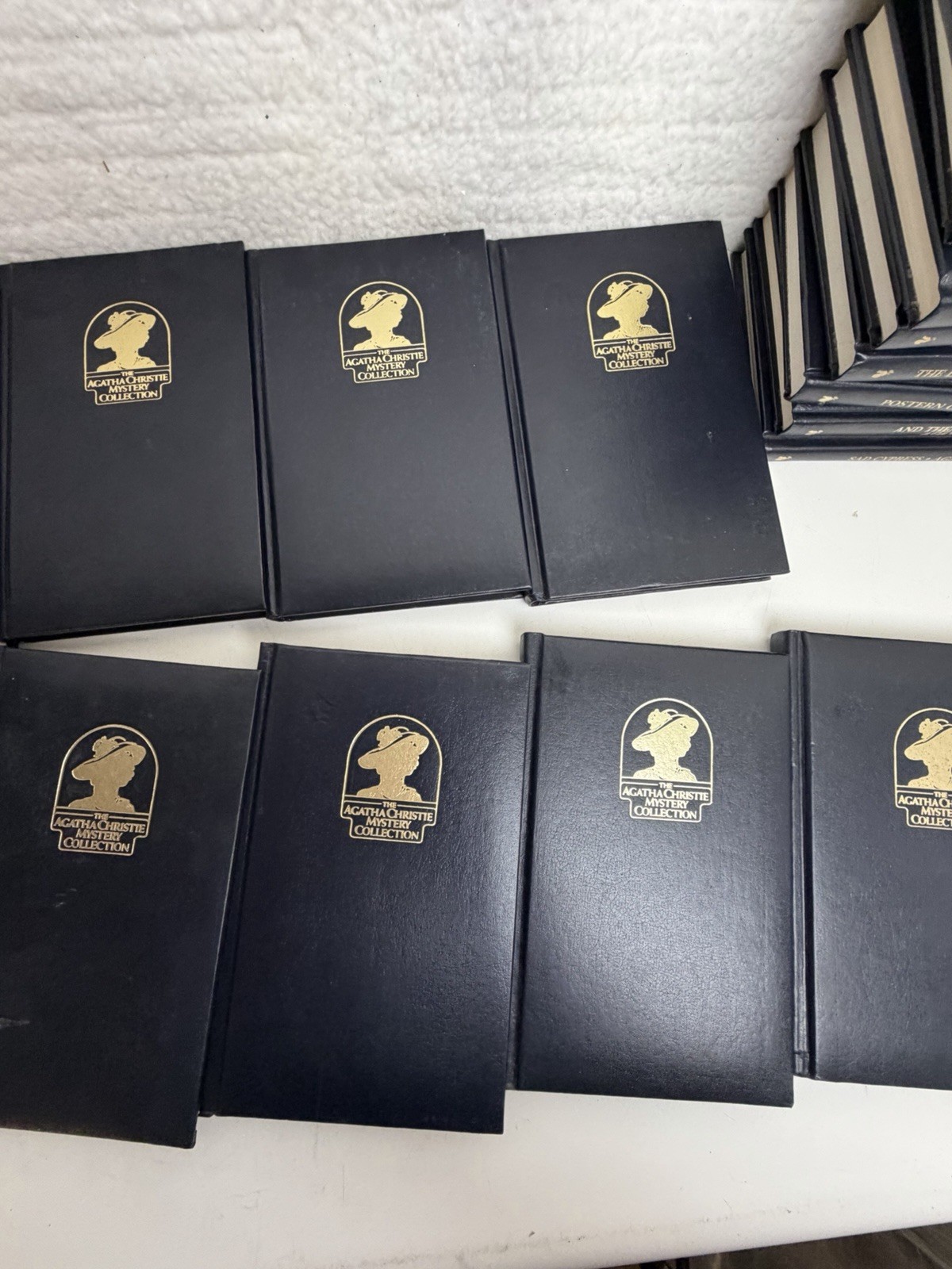 Lot 37 Bantam Agatha Christie Mystery Collection Leatherette Hardcover Books HC