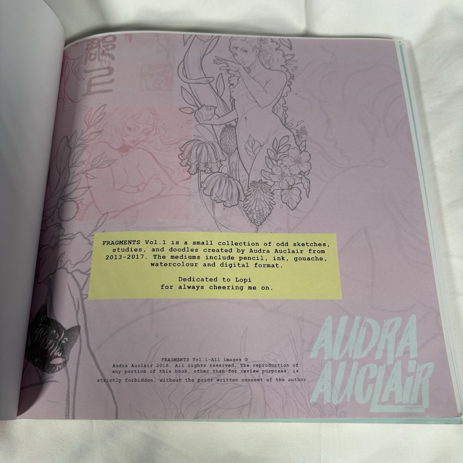 FRAGMENTS Vol 1 By Audra Auclair Art Book OOP Excellent Condition
