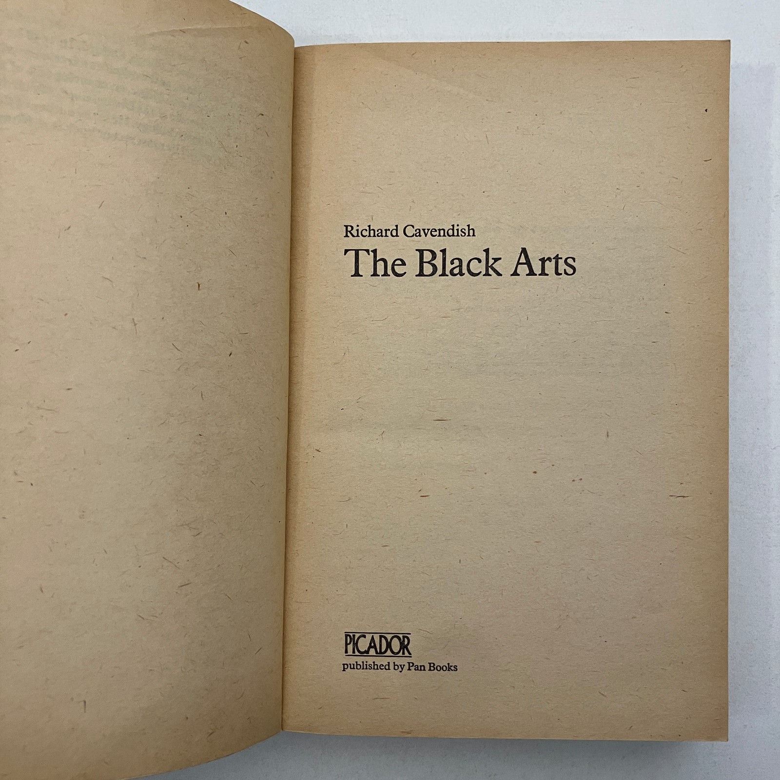 The Black Arts Richard Cavendish 1977 Picador Books Trade Paperback TPB VTG