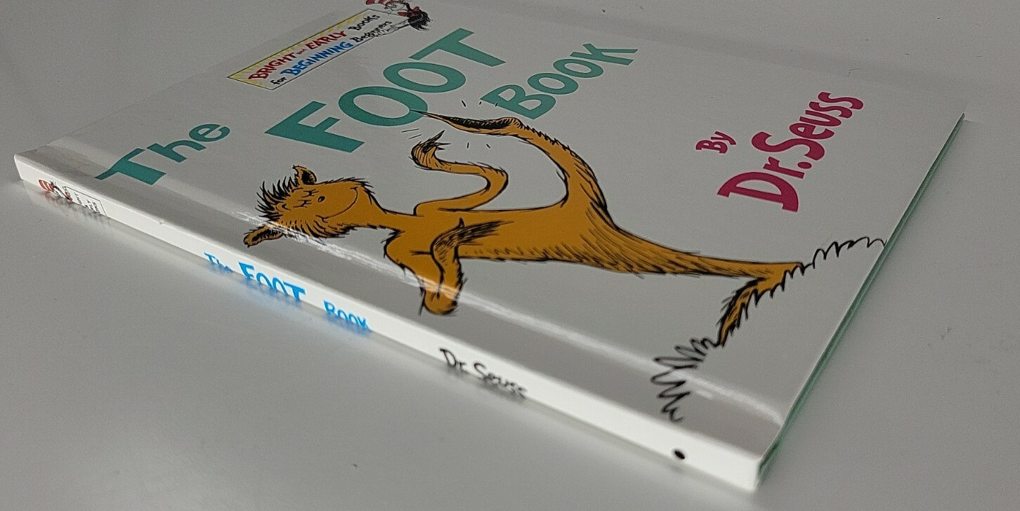 The Foot Book Hardback Dr. Seuss EXCELLENT 7″x 9″ Beginner Books
