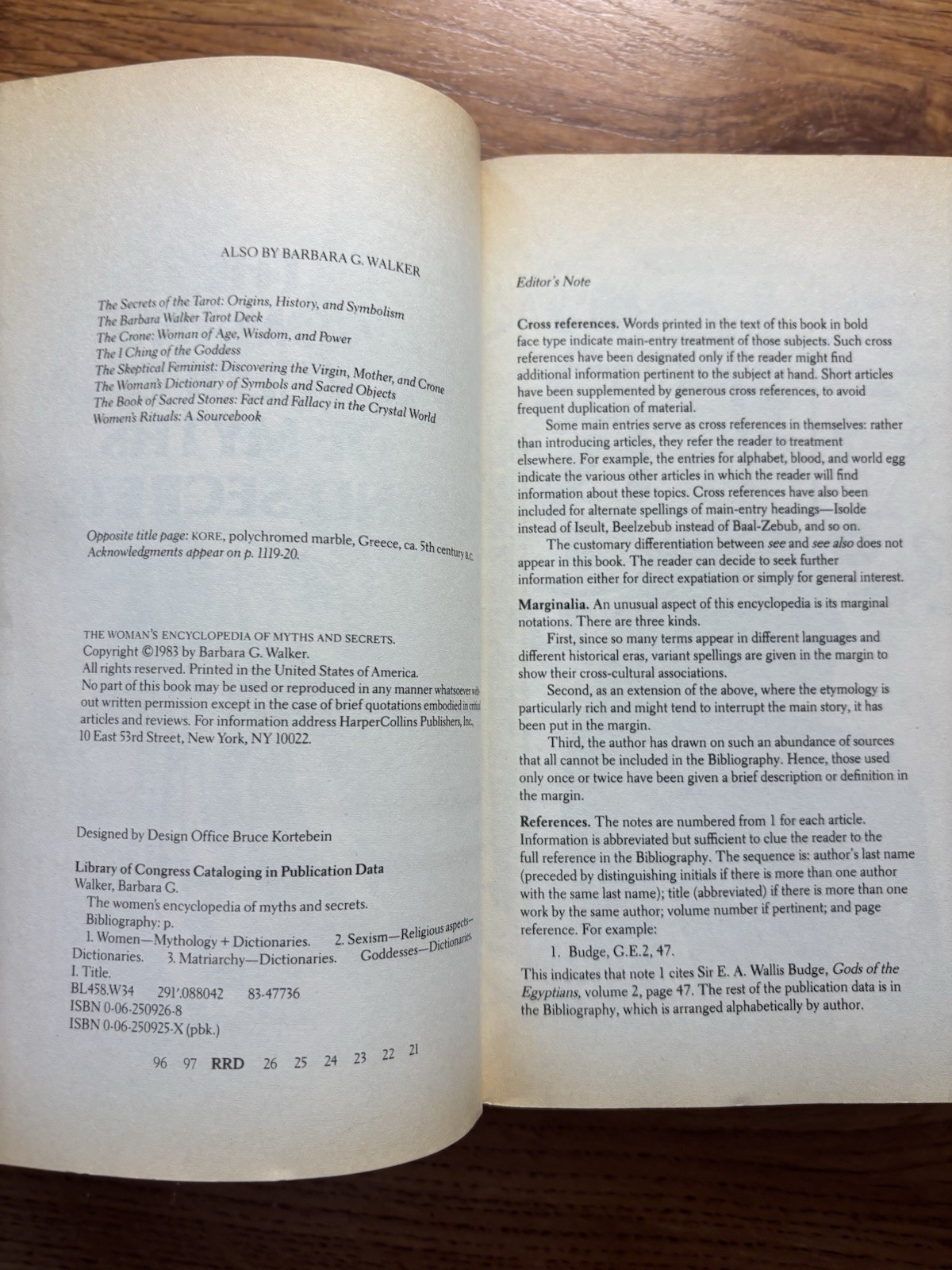 The Woman’s Encyclopedia of Myths and Secrets