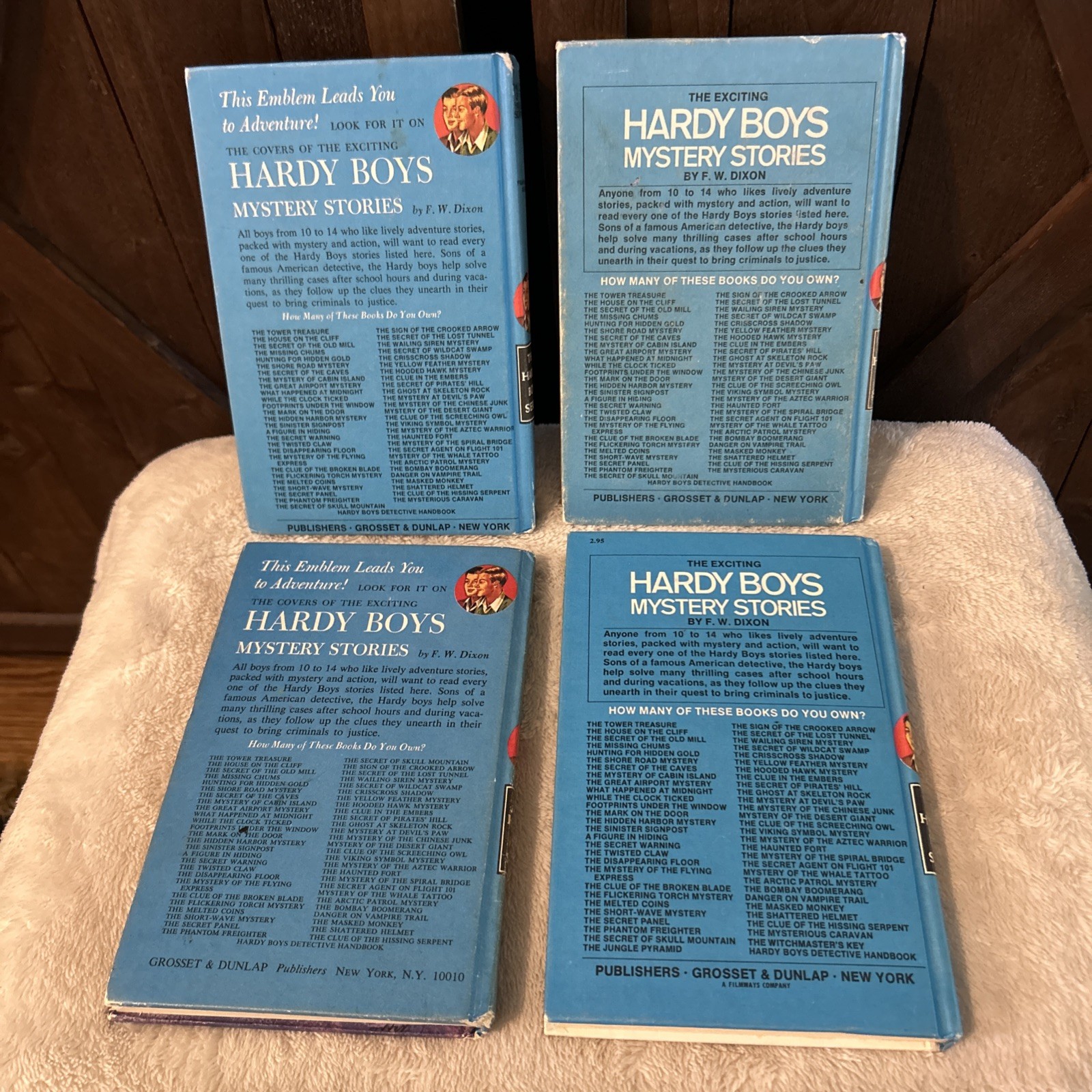 Lot x4 Hardy Boys Early Edition Matte HC Books # 51-54 Franklin W Dixon Hardback