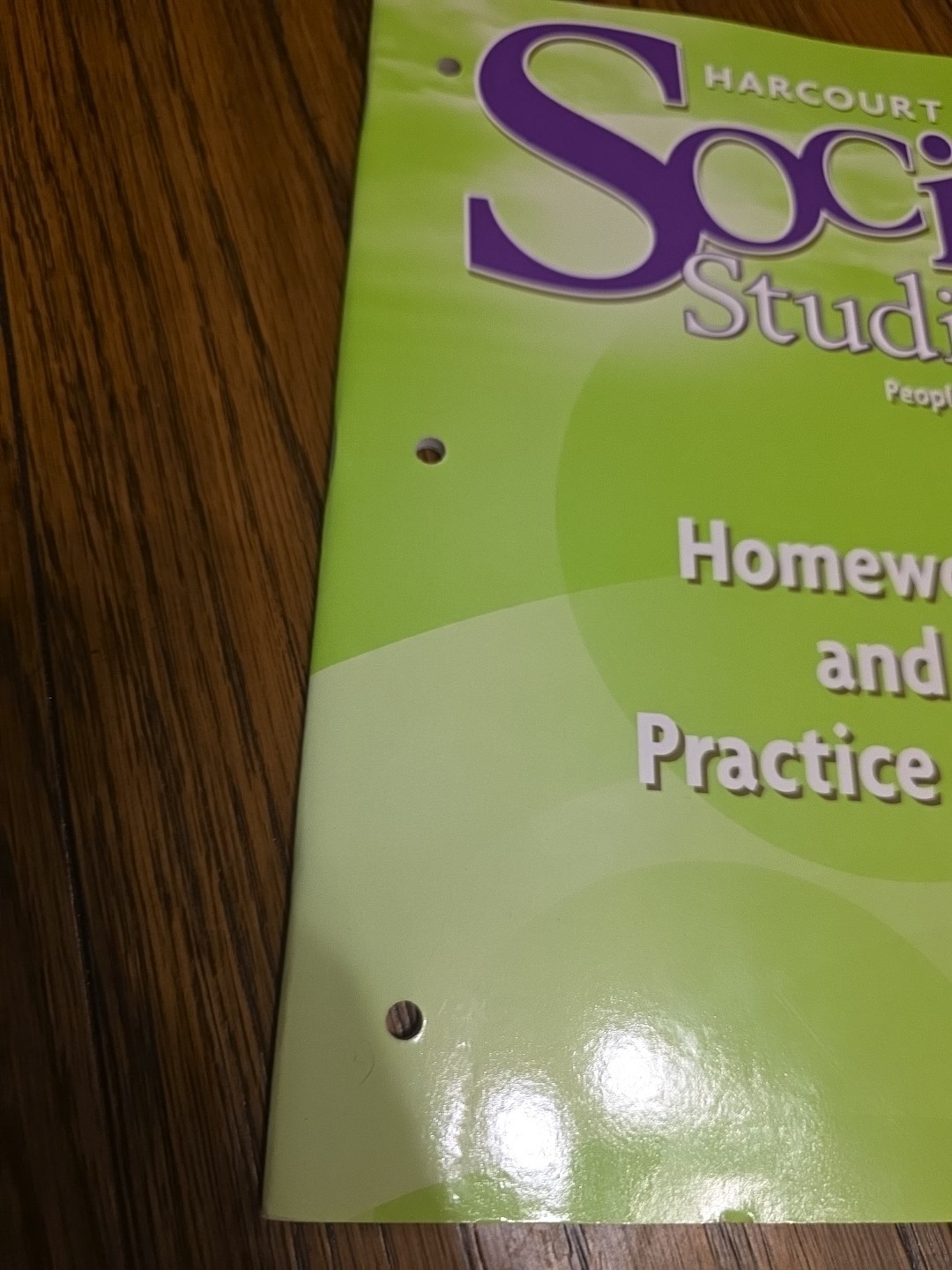 Harcourt Social Studies People We Know Homework and Practice Book, Grade 2 by H,