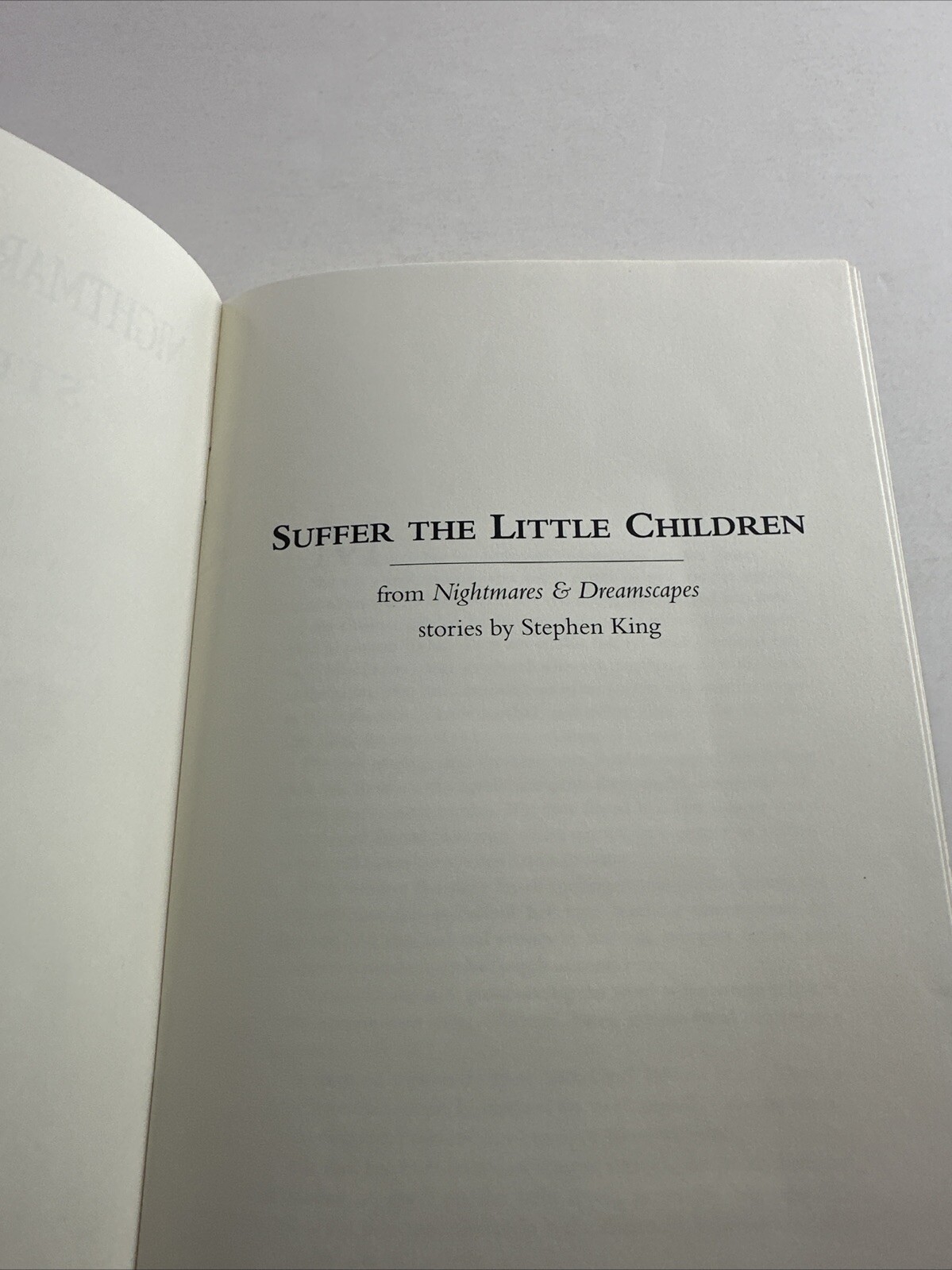 Nightmares and Dreamscapes Stephen King Store Preorder Book. 16 Pages Advanced