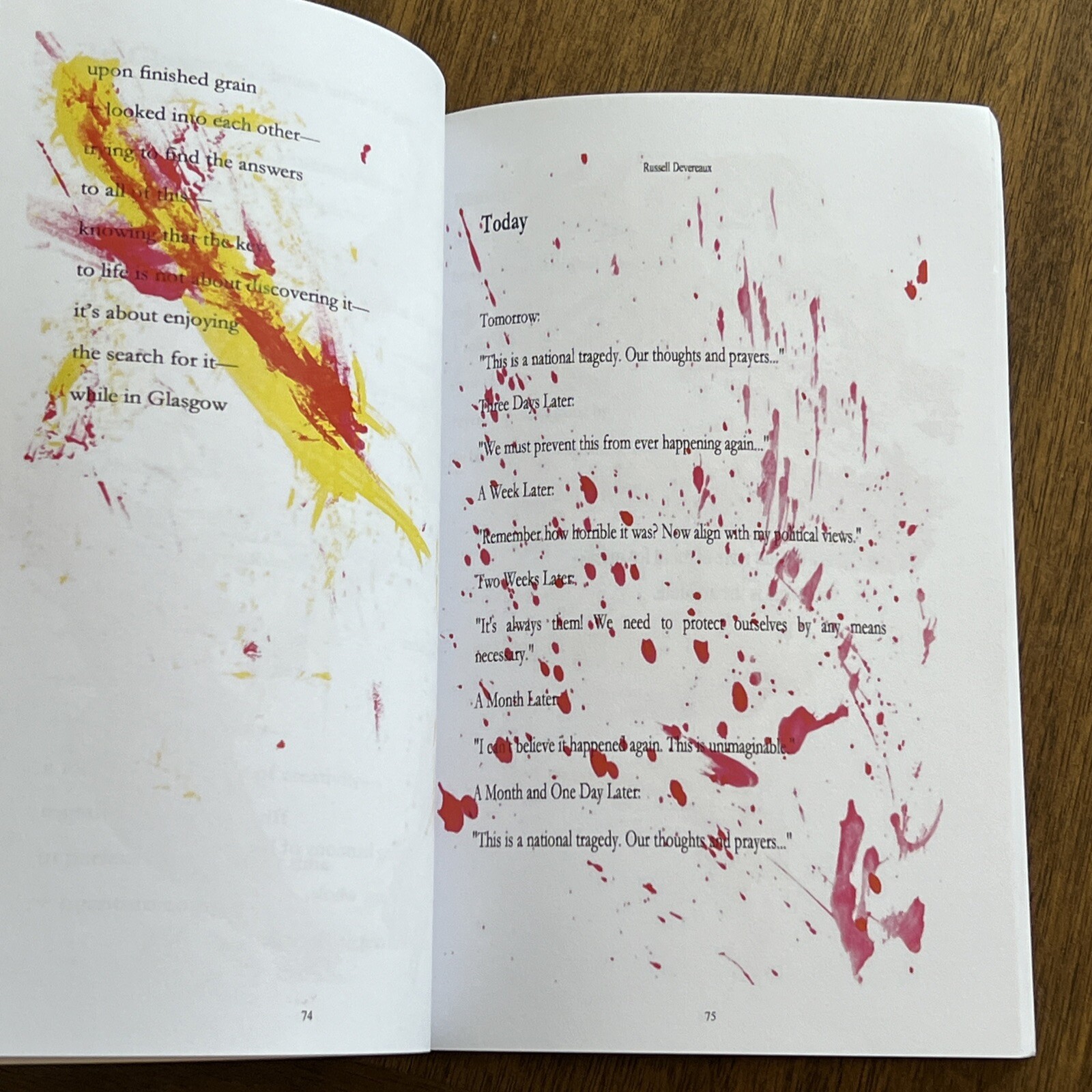 RavenHeart : Poems and Stories SIGNED by Russell Devereaux (2018, Paperback)